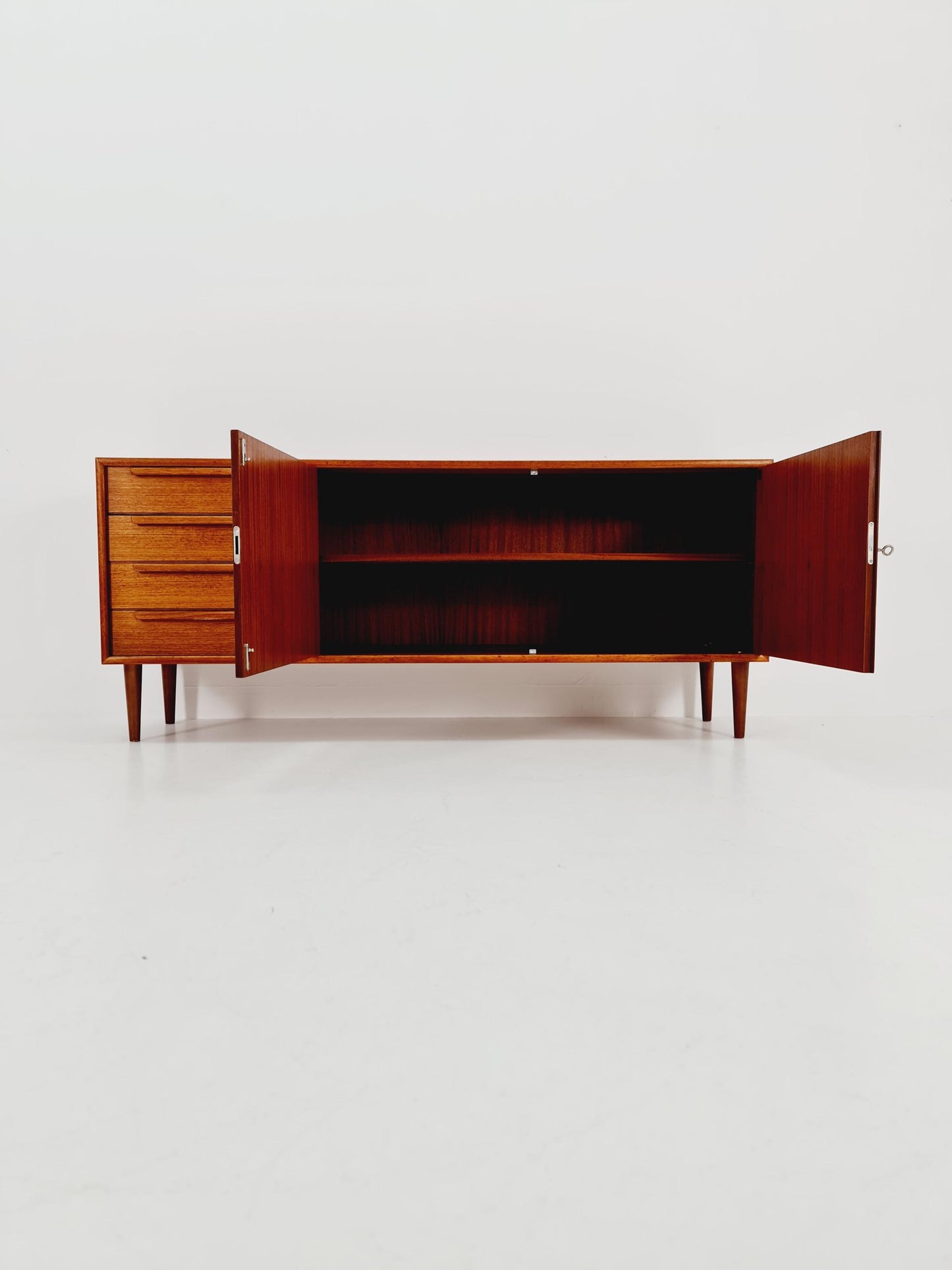 Mid century Modern German teak sideboard by WK möbel, 1960s