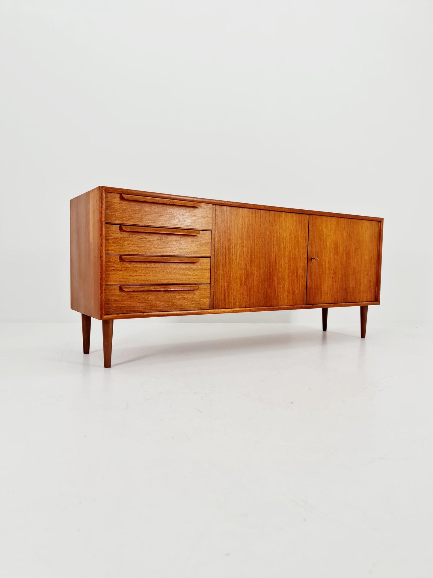 Mid century Modern German teak sideboard by WK möbel, 1960s