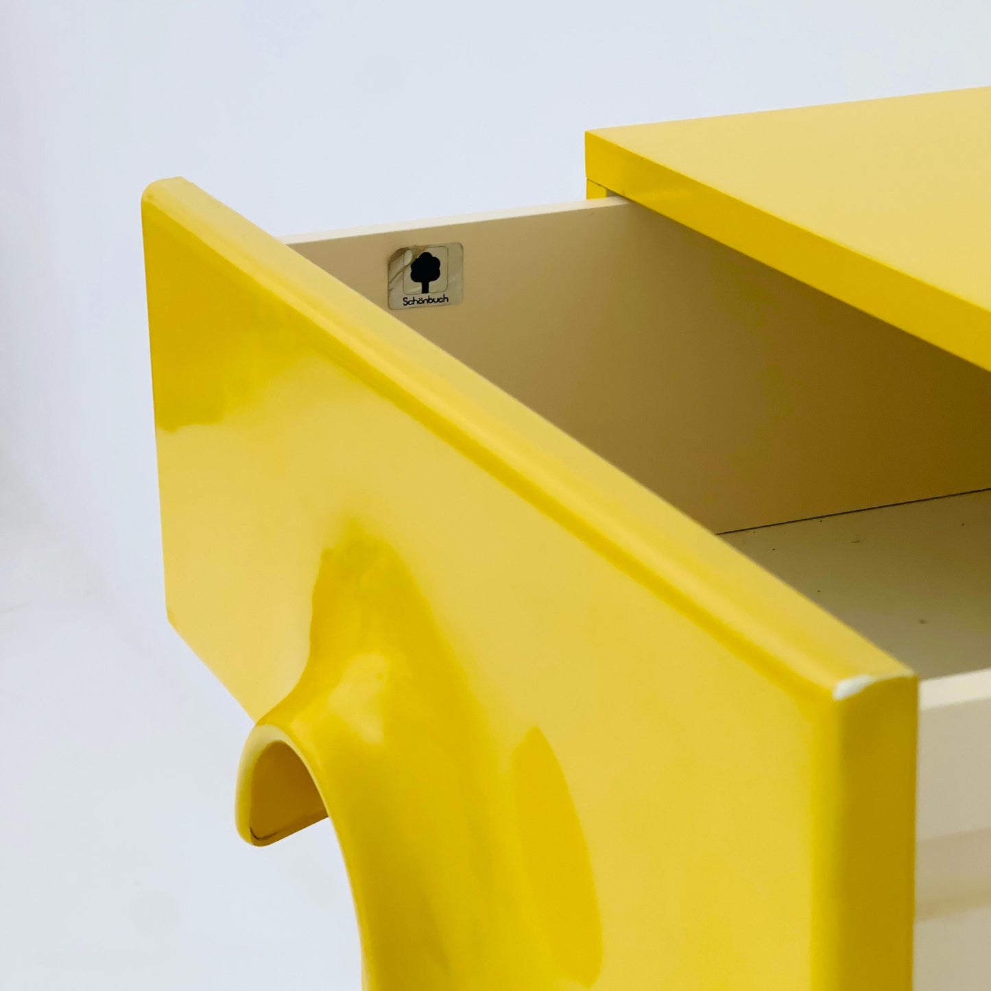Rare Space Age Yellow Quadro Chest of Drawers by Jürgen Lange for Schönbuch, 1960s