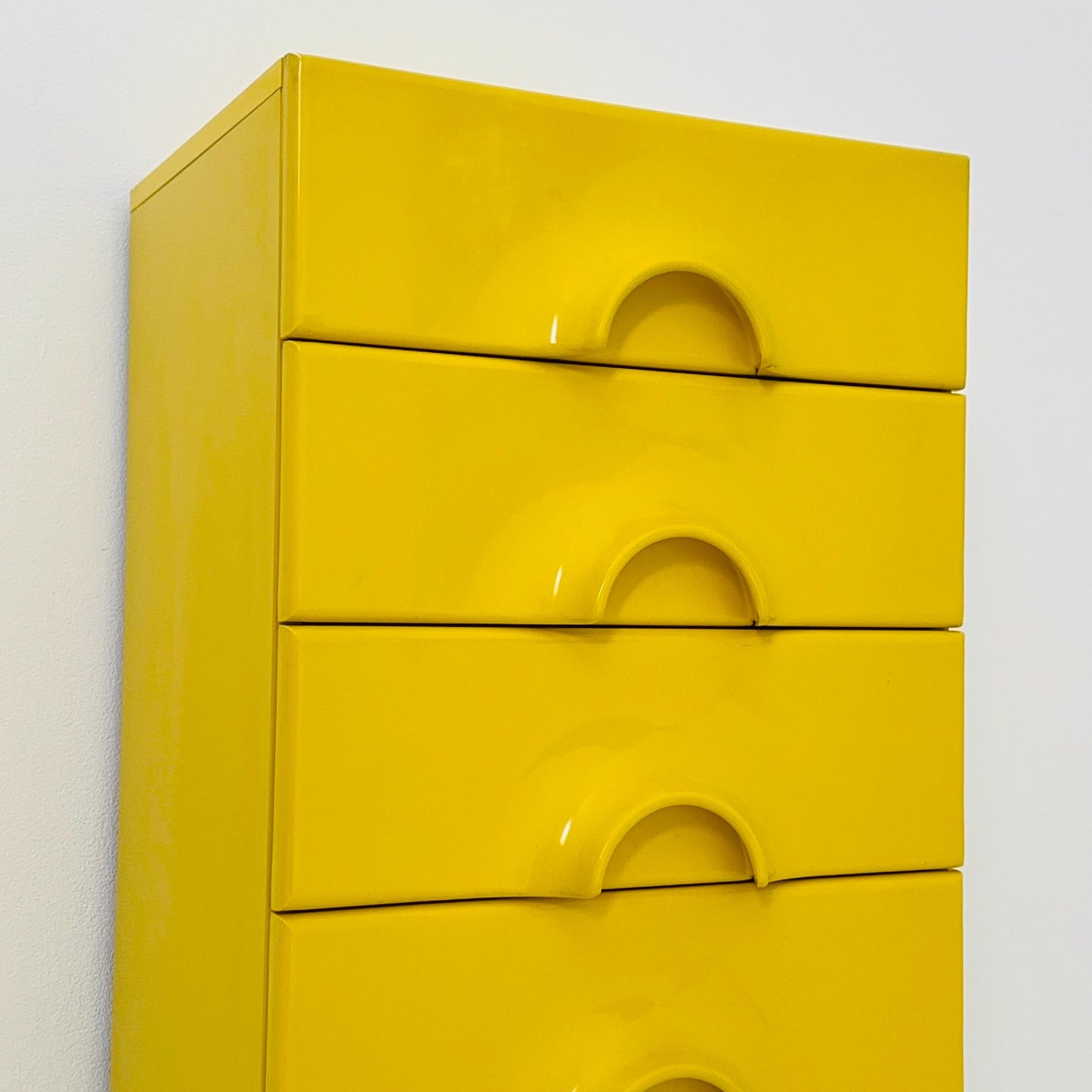 Rare Space Age Yellow Quadro Chest of Drawers by Jürgen Lange for Schönbuch, 1960s