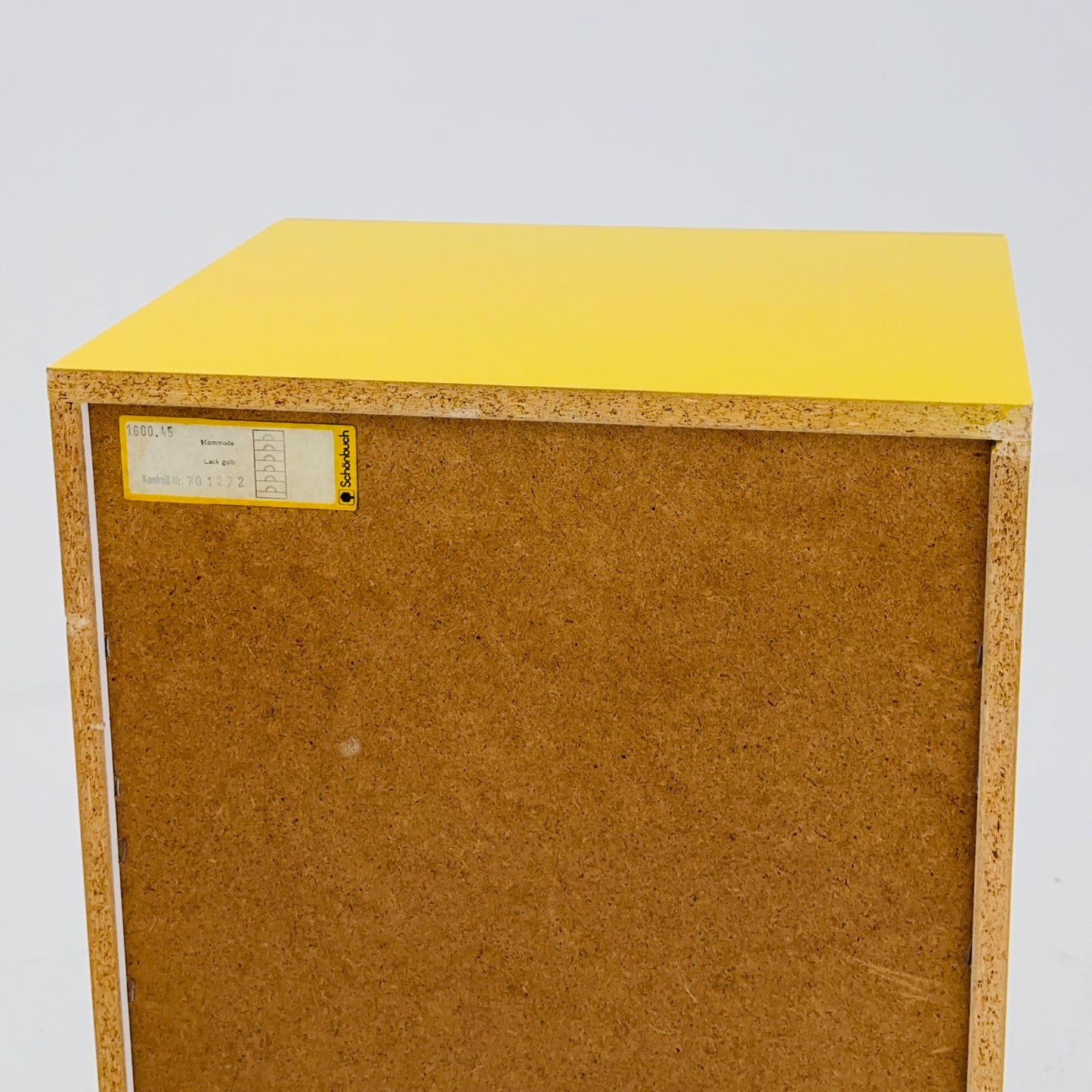 Rare Space Age Yellow Quadro Chest of Drawers by Jürgen Lange for Schönbuch, 1960s