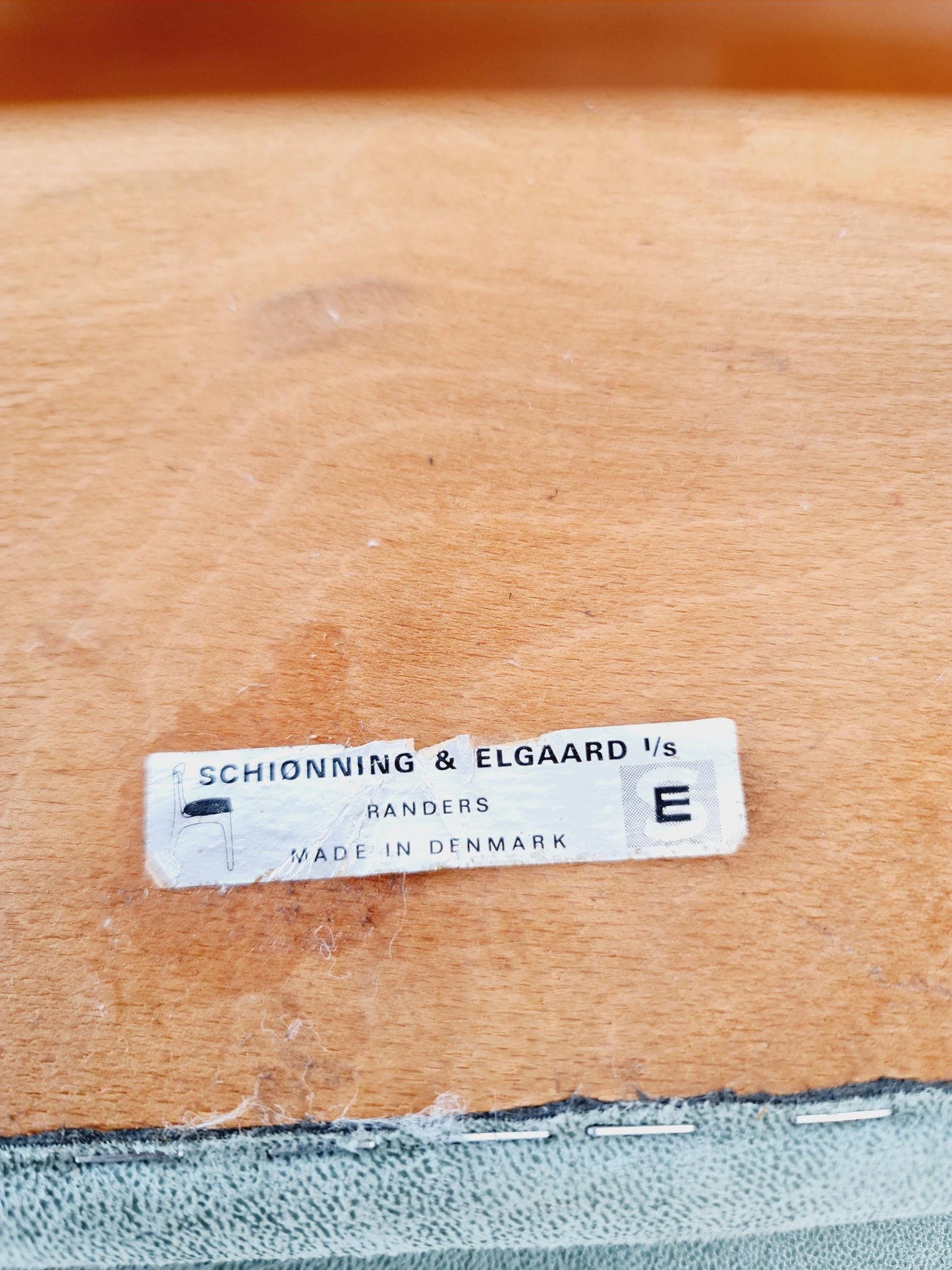 Mid Century Dansih Teak and Leather chair by schiønning & Elgaard ,1960s Set of 4