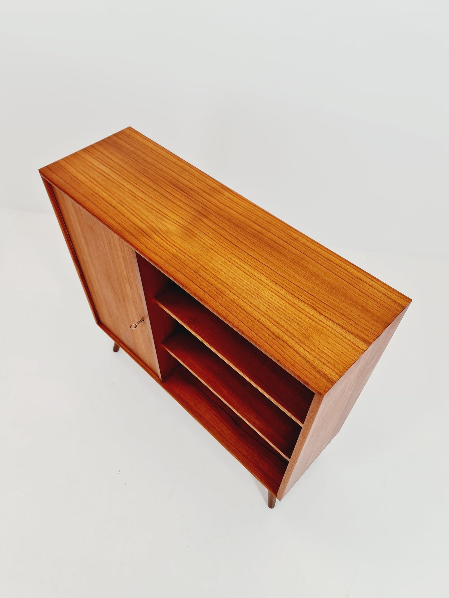 Vintage teak danish cabinet book case,By WK Möbel 1960s