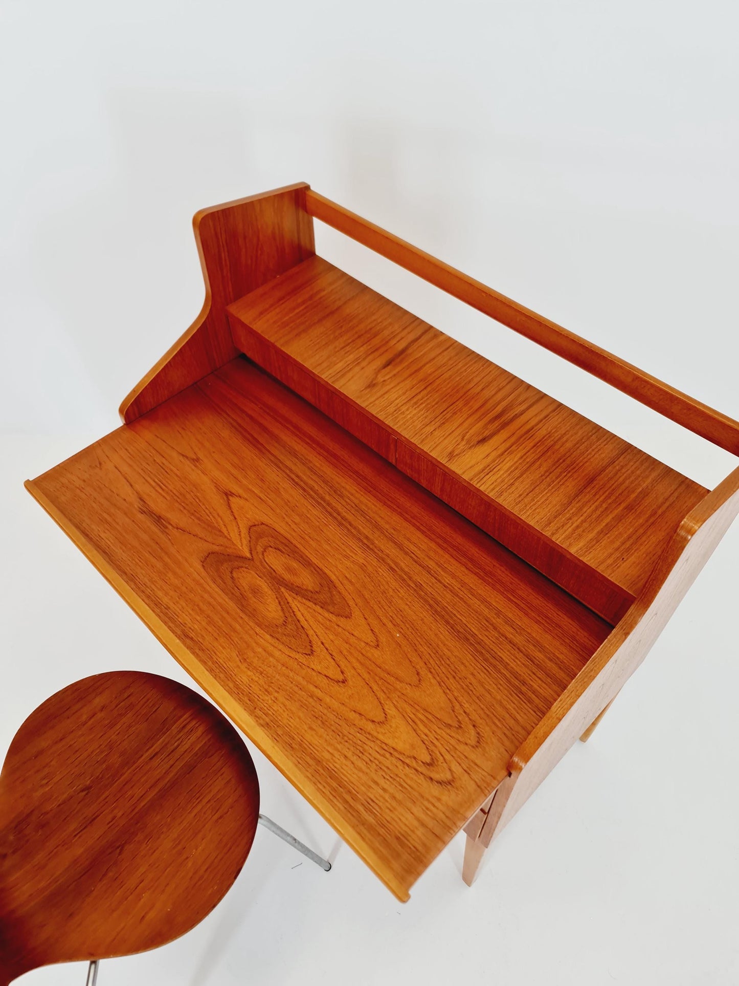 Midcentury Danish vintage teak secretary, vanity /Make up table By Arne Wahl Iversen, 1960s