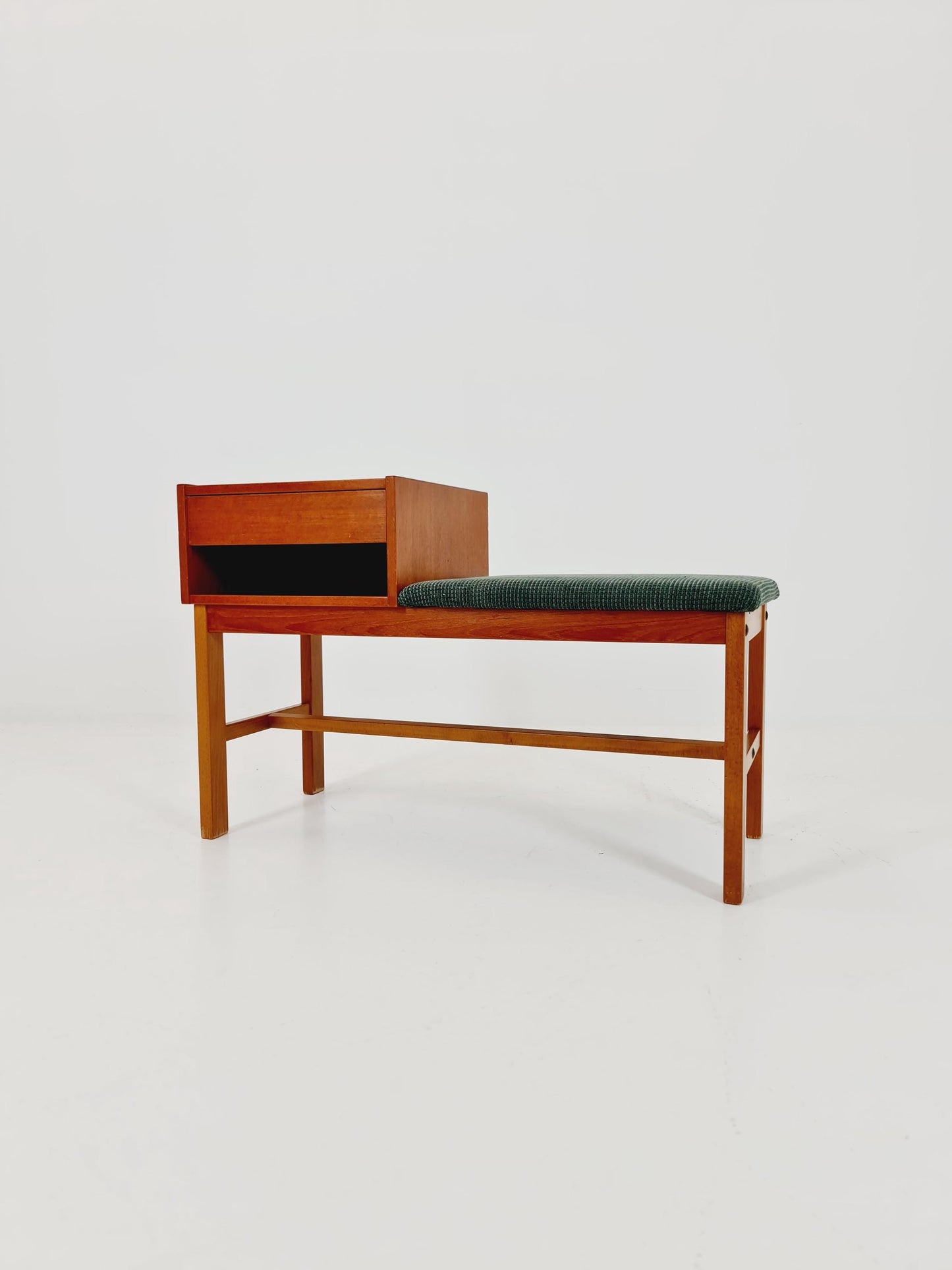 Danish teak telefon table/ hallway table By Jörgen Maahr/Otto Nielsen, 1960s