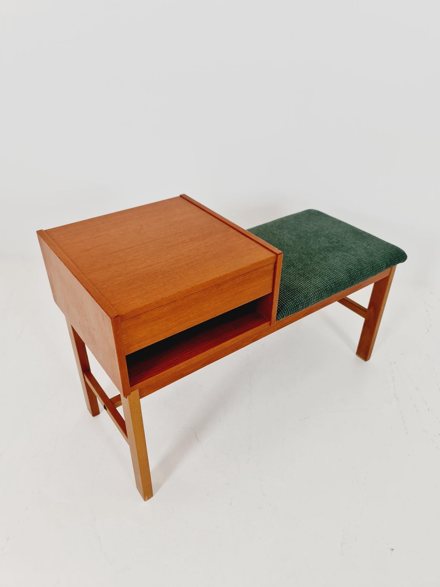 Danish teak telefon table/ hallway table By Jörgen Maahr/Otto Nielsen, 1960s
