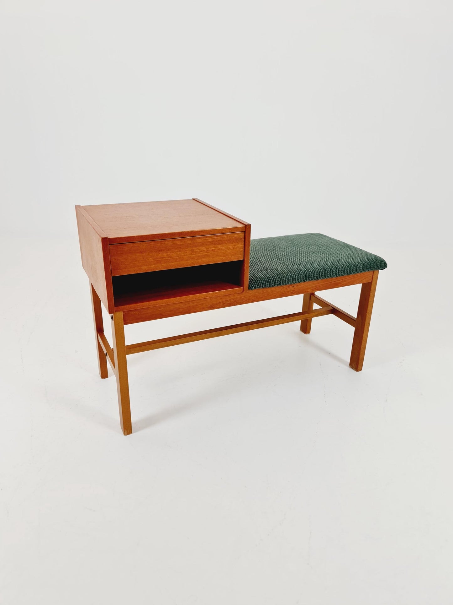 Danish teak telefon table/ hallway table By Jörgen Maahr/Otto Nielsen, 1960s