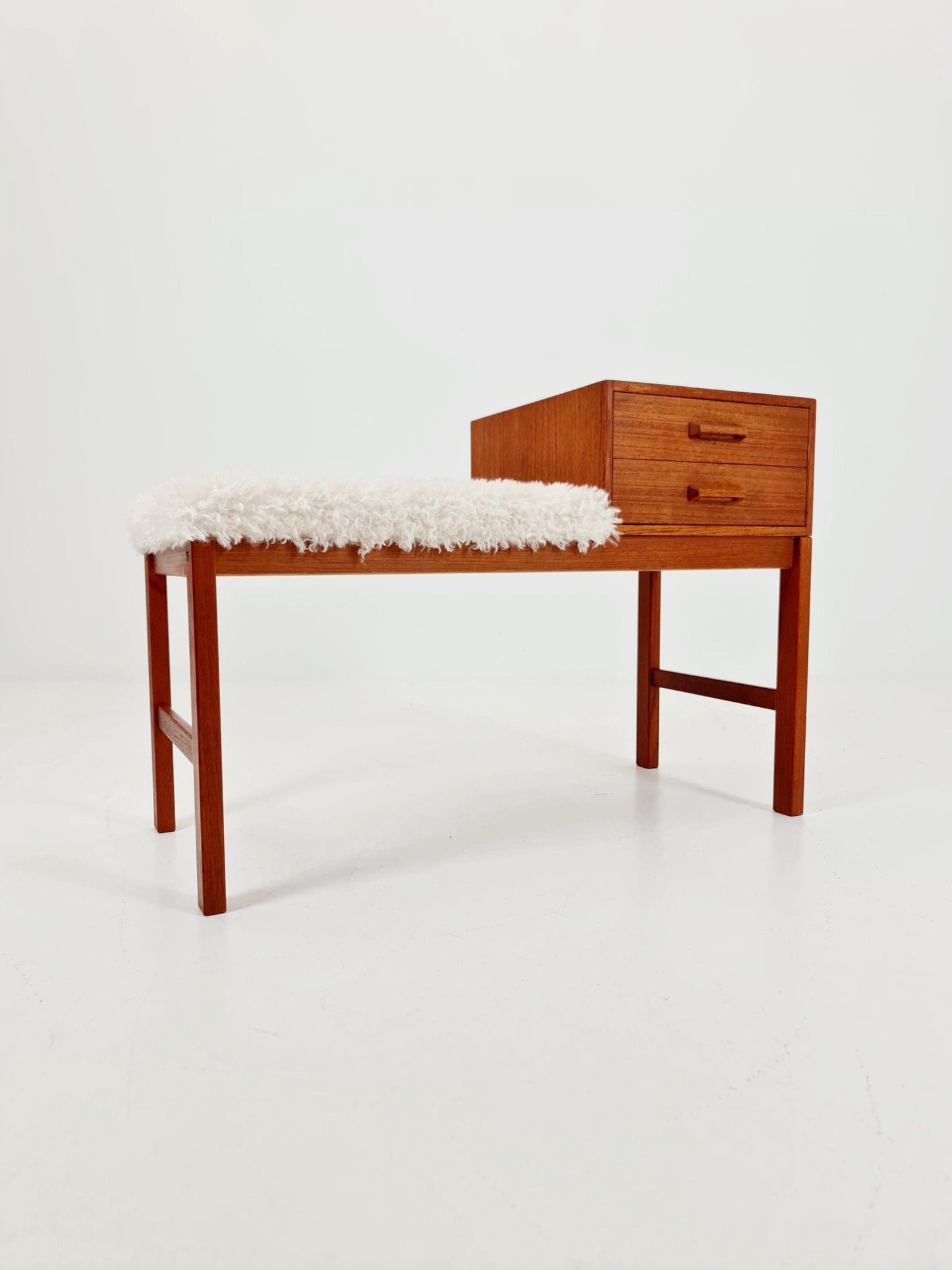 Danish teak telefon table/ hallway table By Jörgen Maahr/Otto Nielsen, 1960s