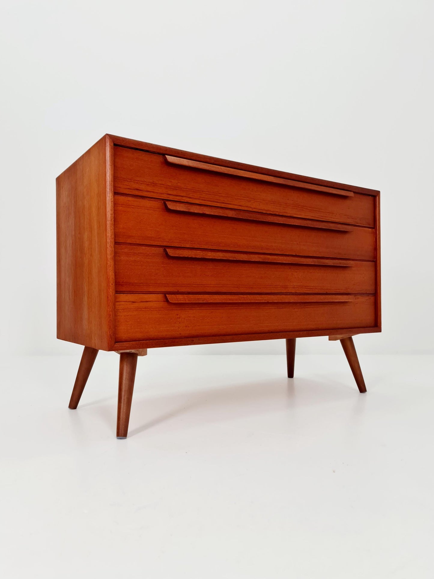 Mid century Modern German teak chest of drawers by WK möbel, 1960s