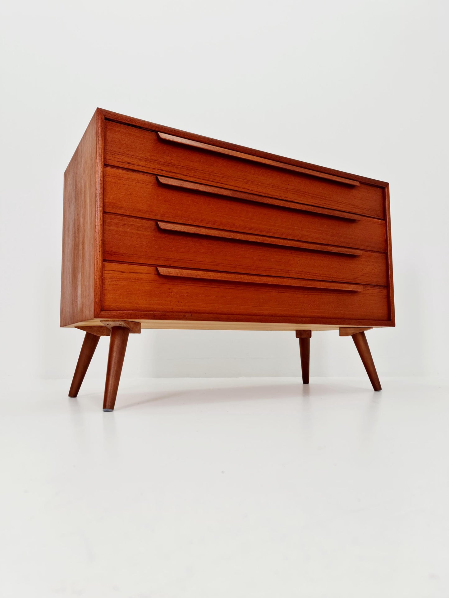 Mid century Modern German teak chest of drawers by WK möbel, 1960s