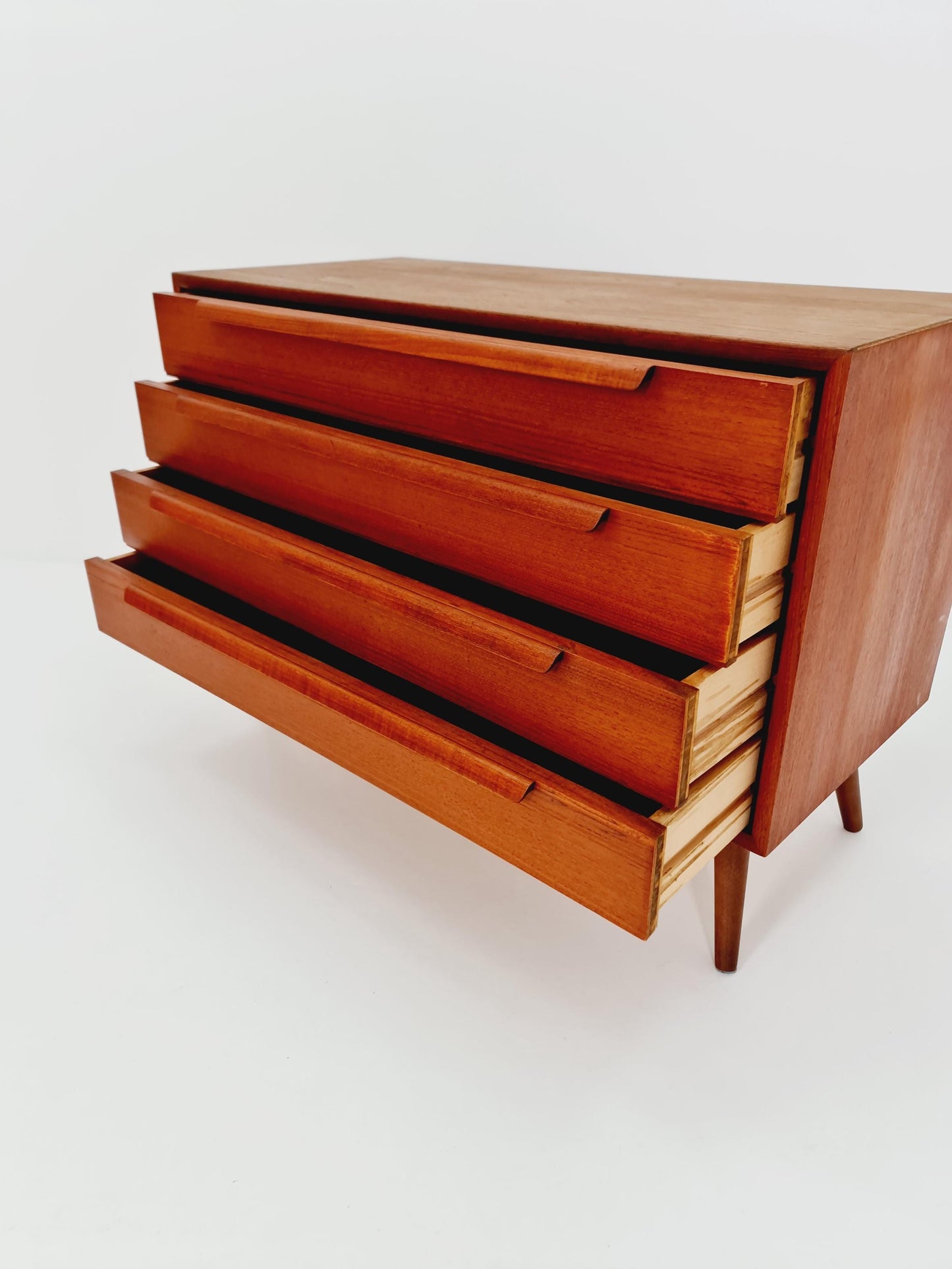 Mid century Modern German teak chest of drawers by WK möbel, 1960s