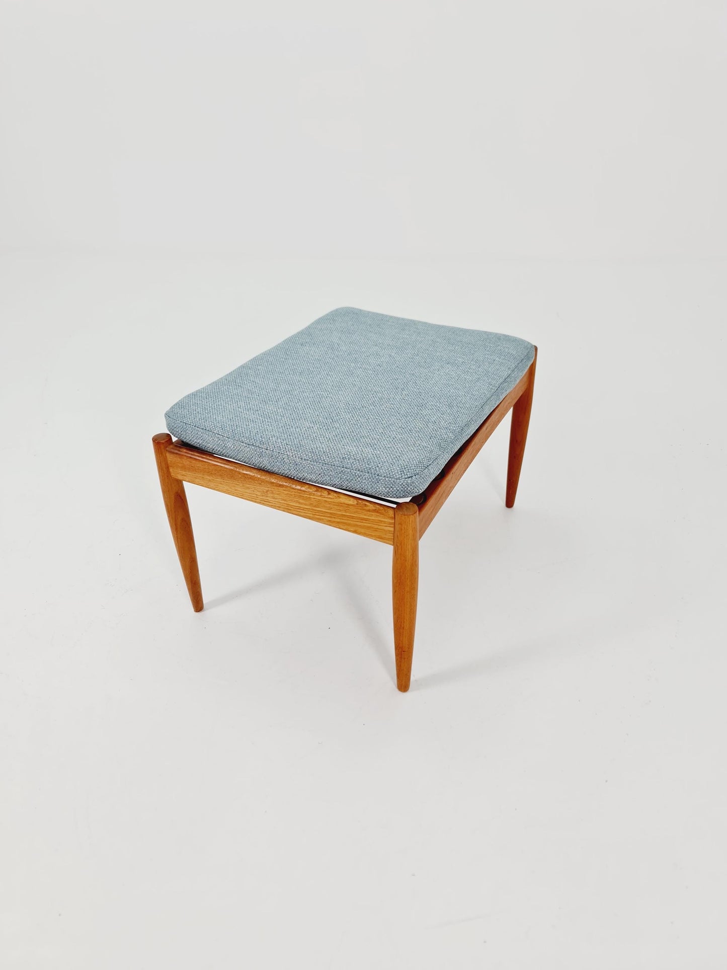 Vintage Danish teak stool ottoman by Kai Kristiansen for Magnus Olsen , 1960s