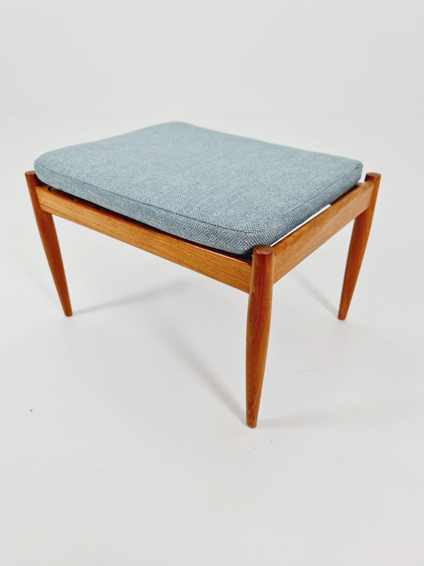 Vintage Danish teak stool ottoman by Kai Kristiansen for Magnus Olsen , 1960s