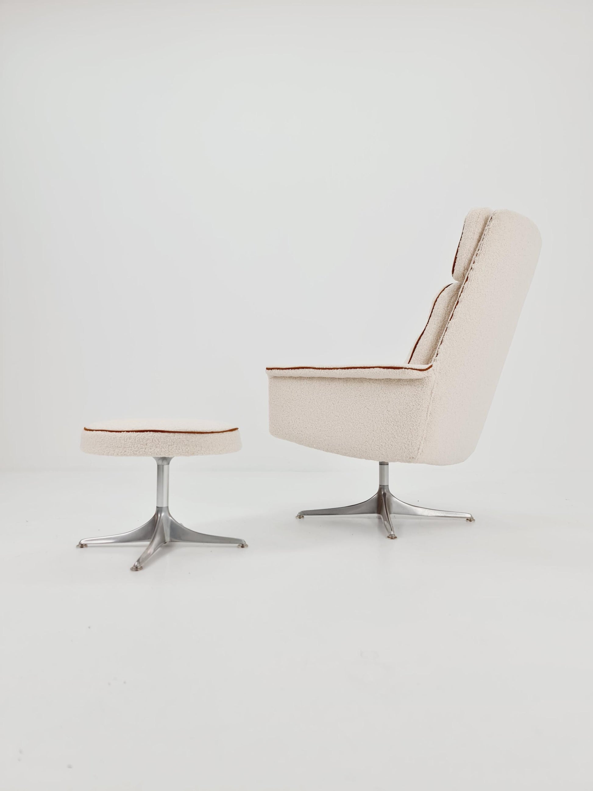 Mid-Century lounge chair with ottoman by Horst Brüning for COR , Germany 1970s