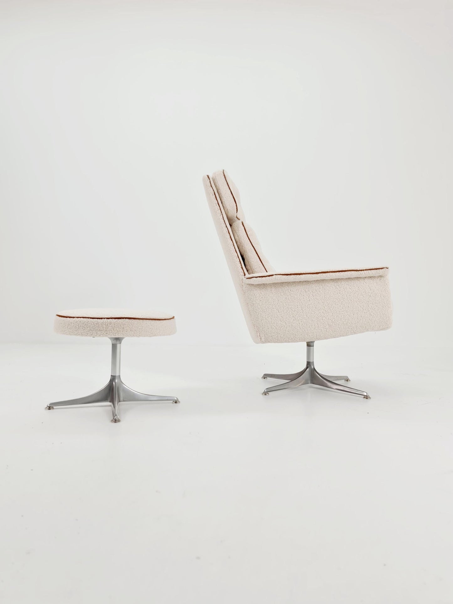 Mid-Century lounge chair with ottoman by Horst Brüning for COR , Germany 1970s