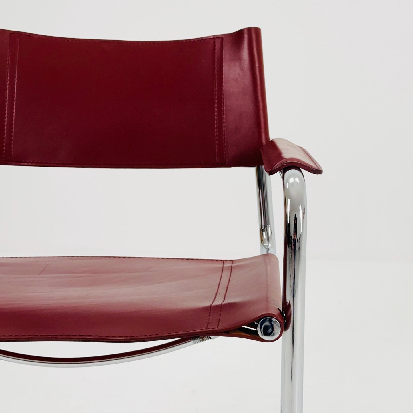 Set of 4 Centro Studio armchairs by Mart Stam & Marcel Breuer, 1970s Fasem Italy