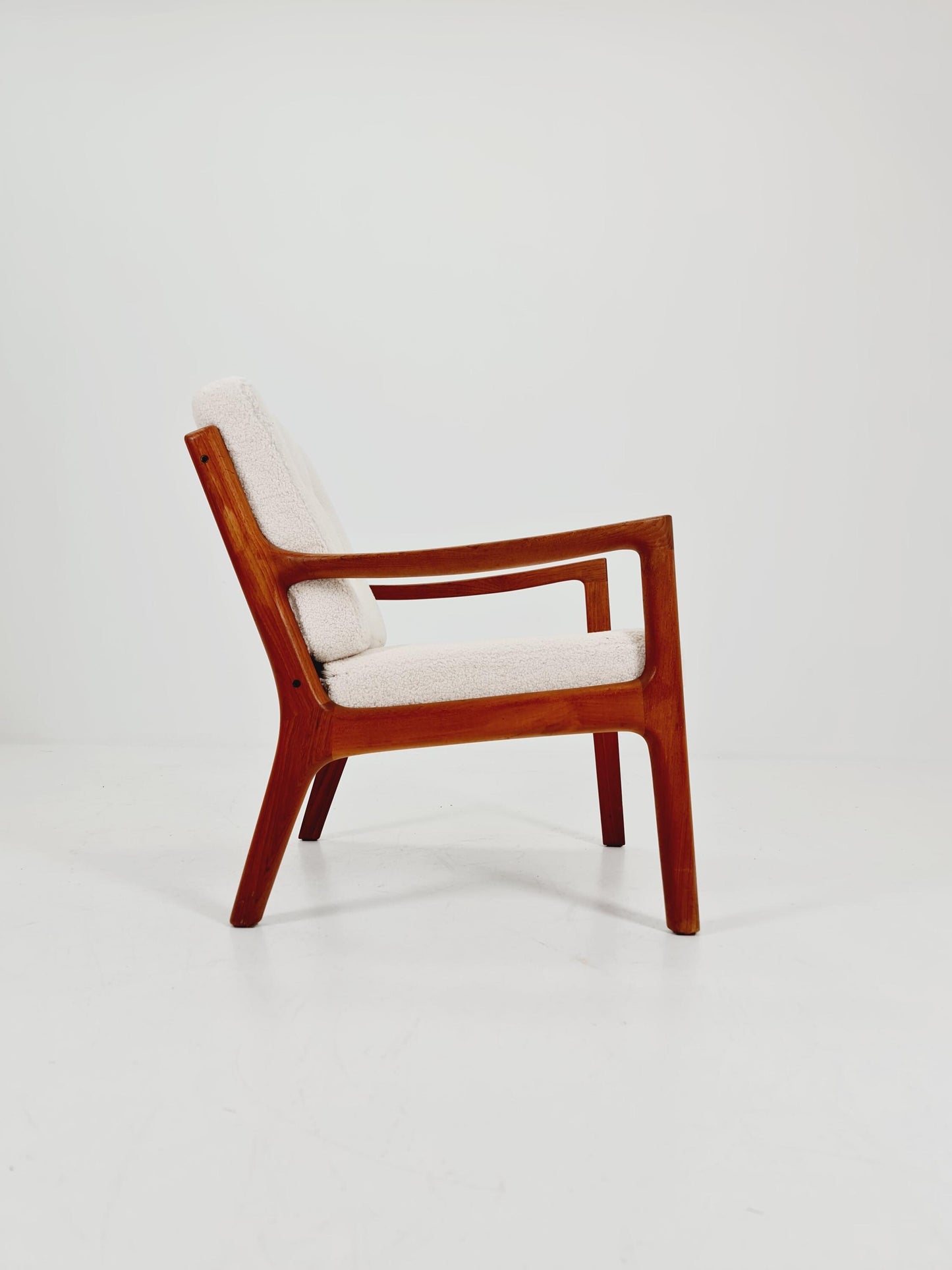 Mid-century Rare Danish teak lounge chair/ Easy chair by Ole Wanscher for Cado France &Son , 1960s