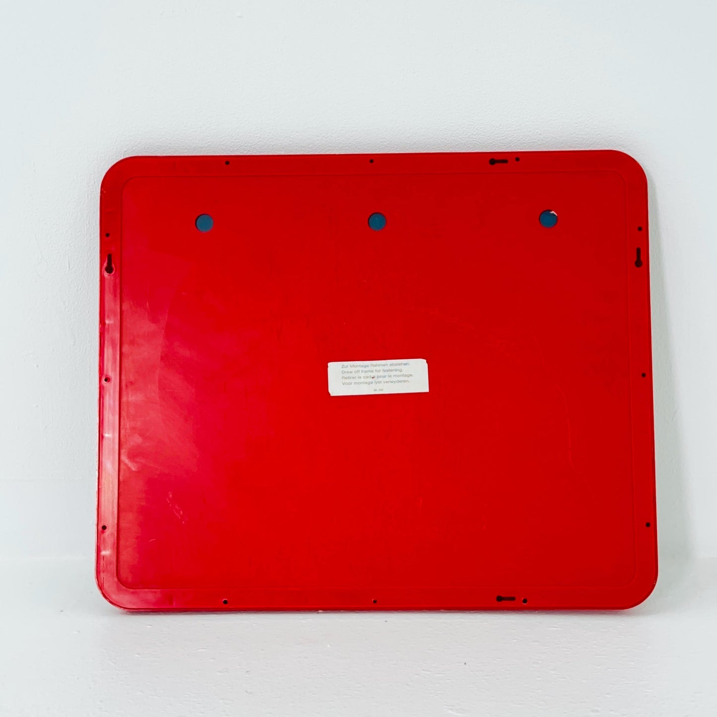 Space Age Red Wall Mirror — Germany 1970s
