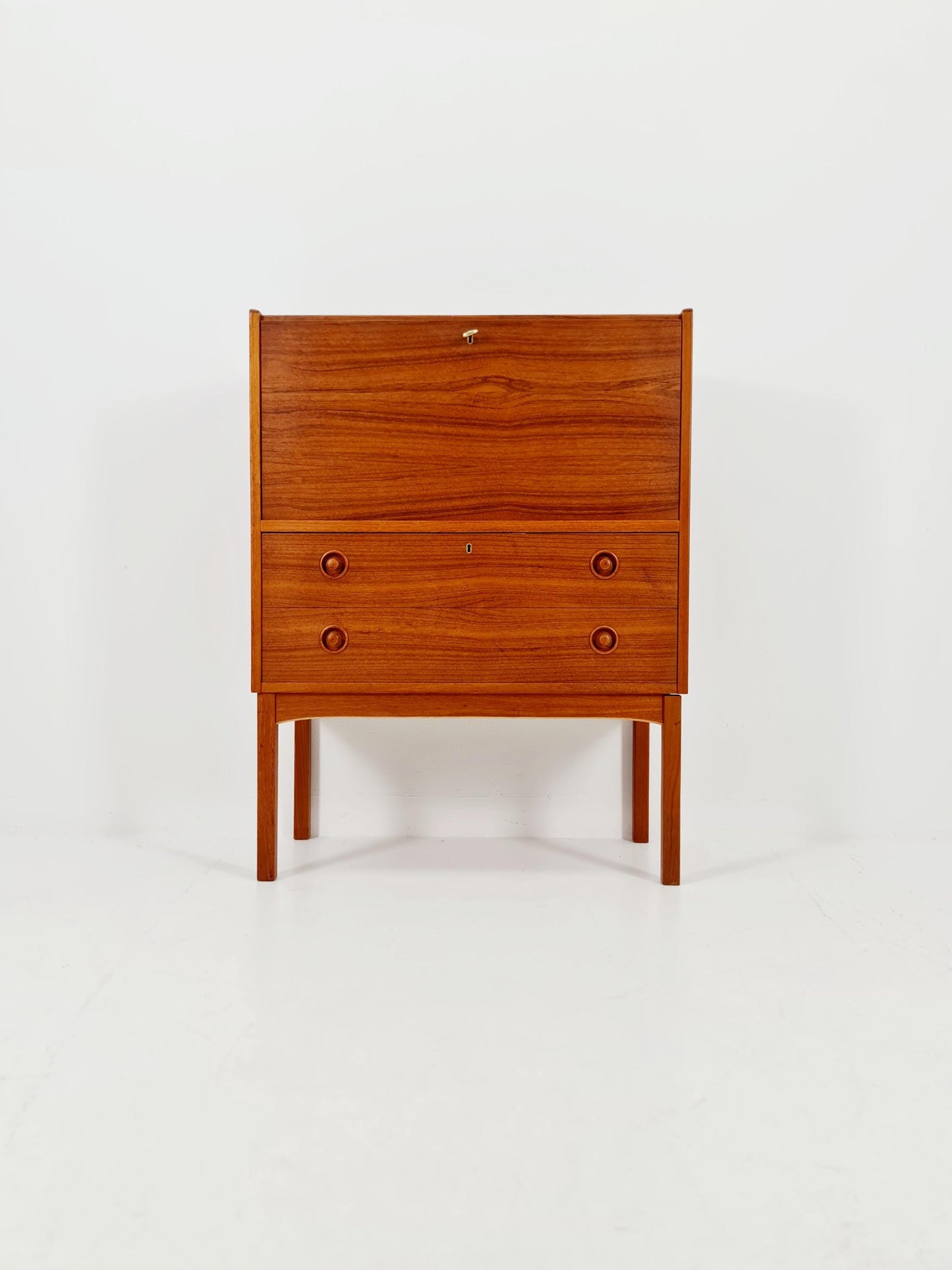 Midcentury Danish vintage teak secretary, vanity /Make up table By Arne Wahl Iversen, 1960s