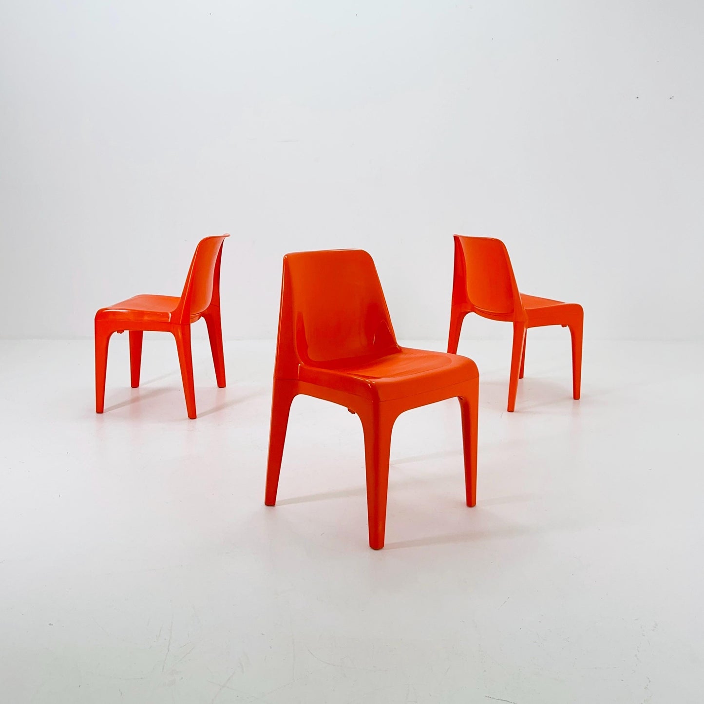 1 of 3 Space Age Chairs Model 4973 by Schröder & Henzelmann for Vlotho Uffeln , West Germany 1970s
