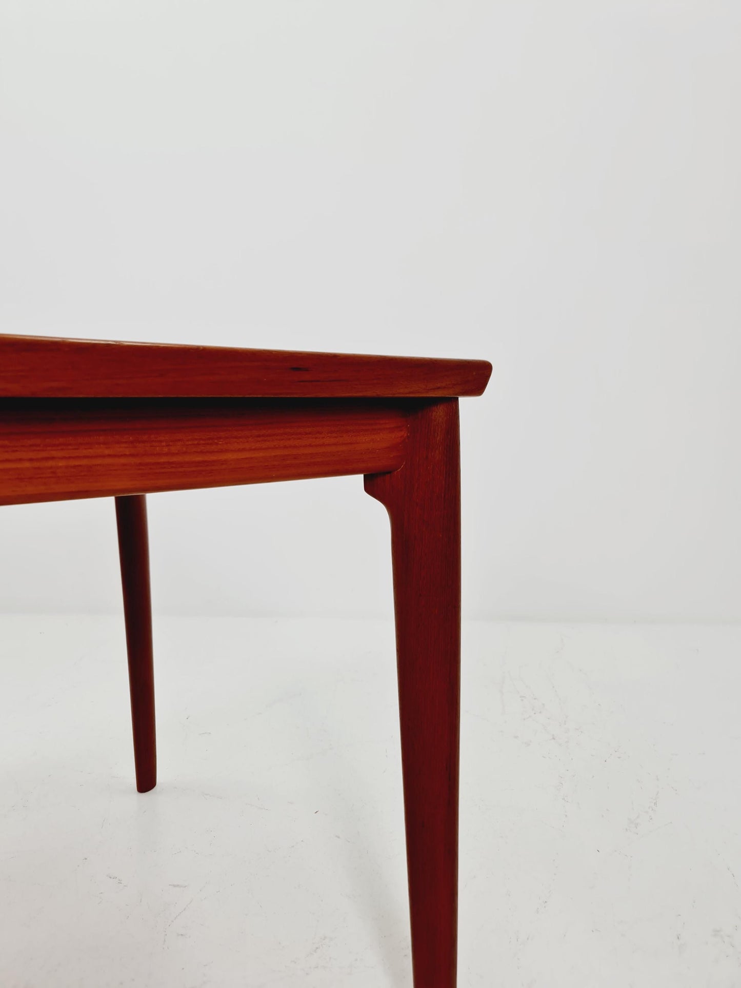 Danish Henning Kjaernulf rectangular teak table with two extension leaves, Denmark 1960s