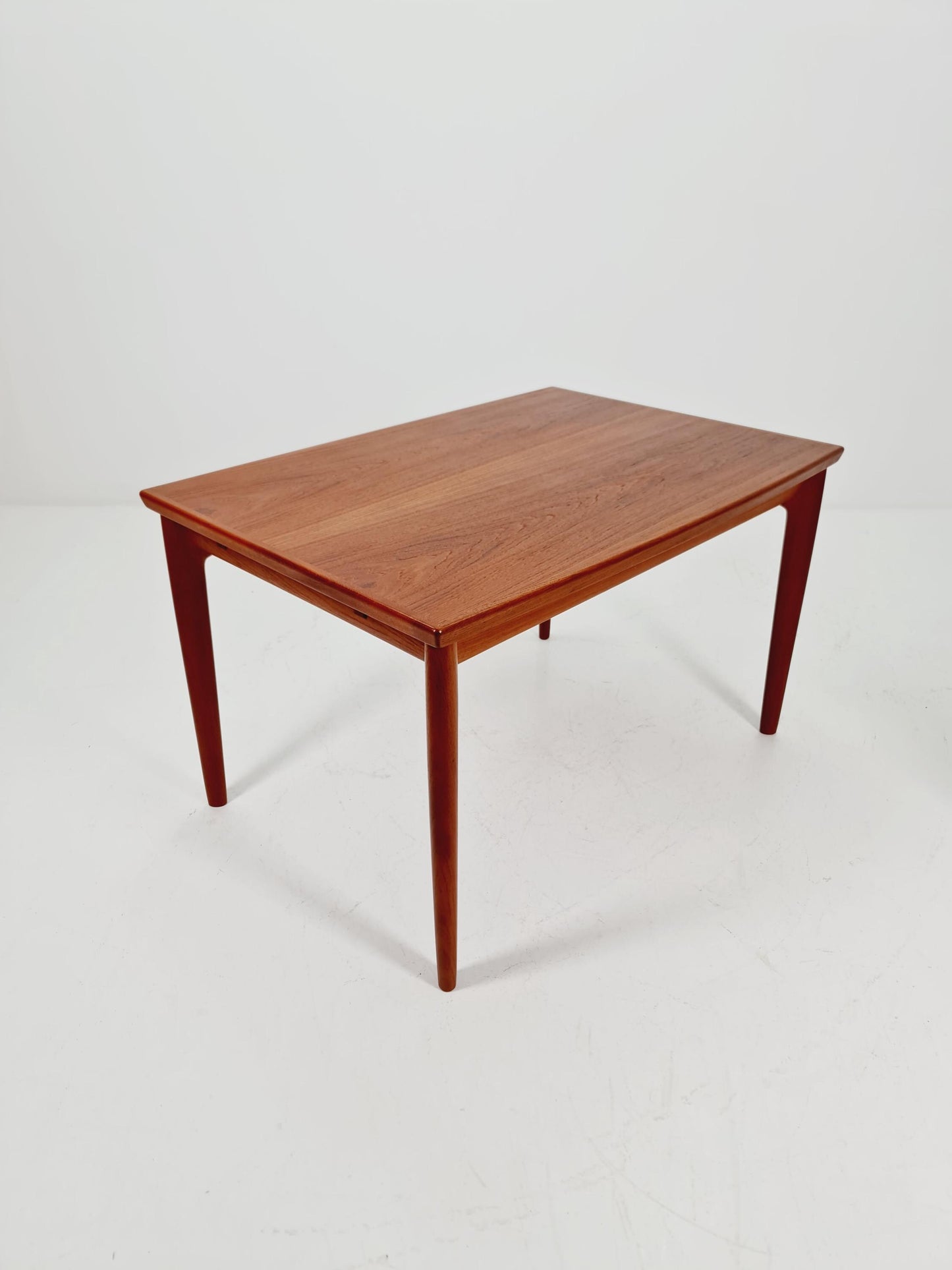 Danish Henning Kjaernulf rectangular teak table with two extension leaves, Denmark 1960s