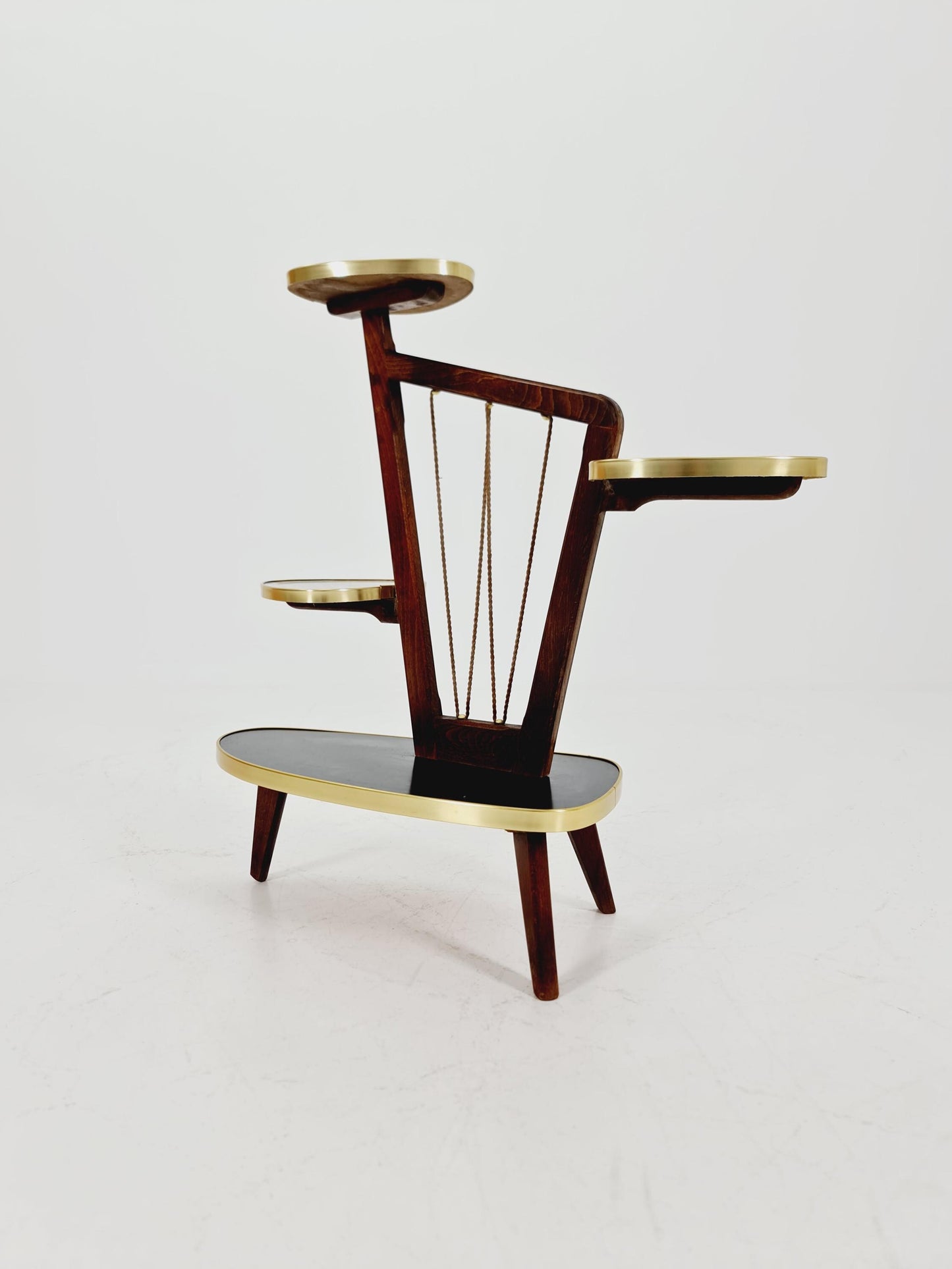 German Plant Stand, Vintage Mid-Century Minimalist Indoor flower table, 1960s