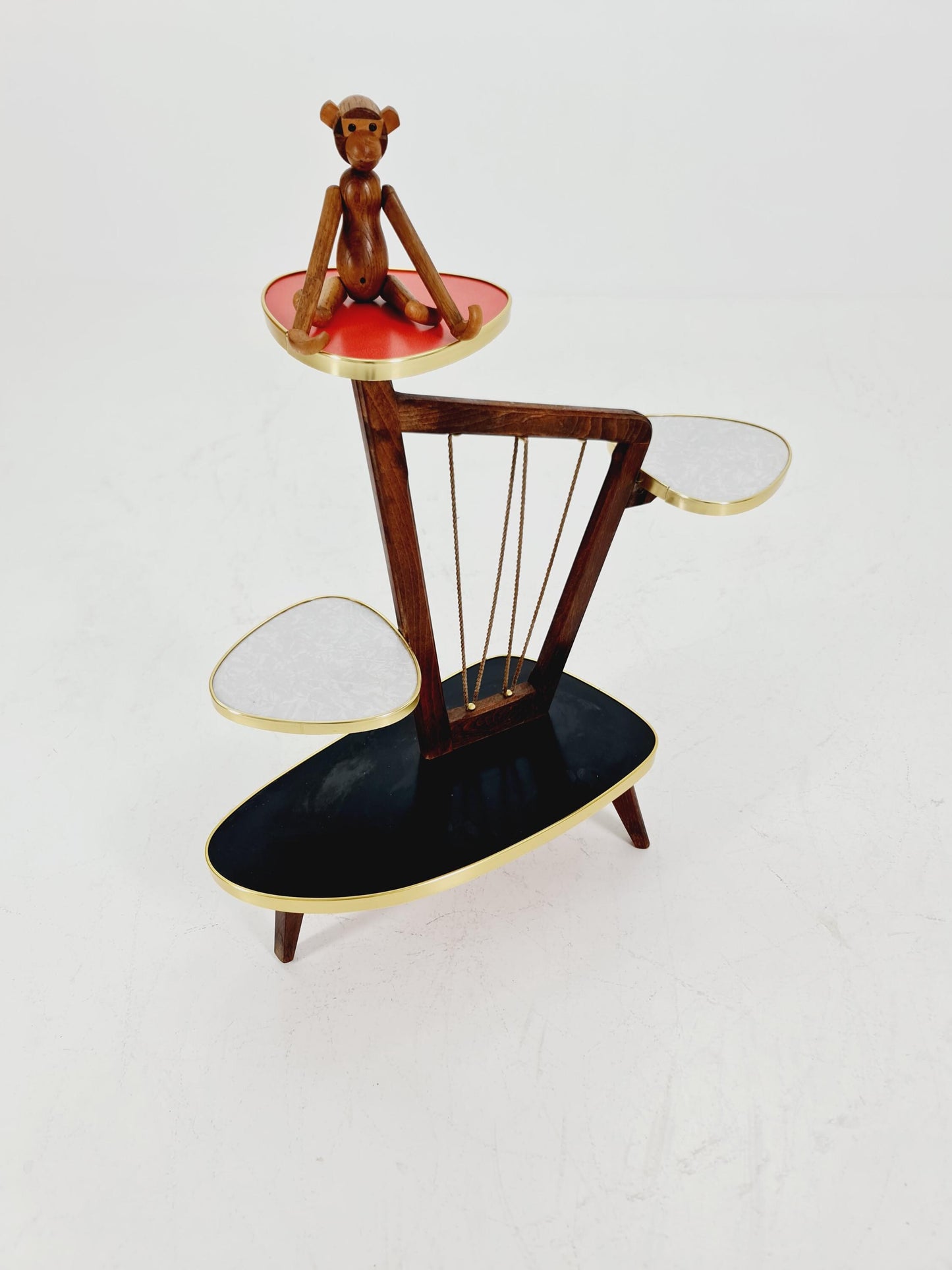 German Plant Stand, Vintage Mid-Century Minimalist Indoor flower table, 1960s