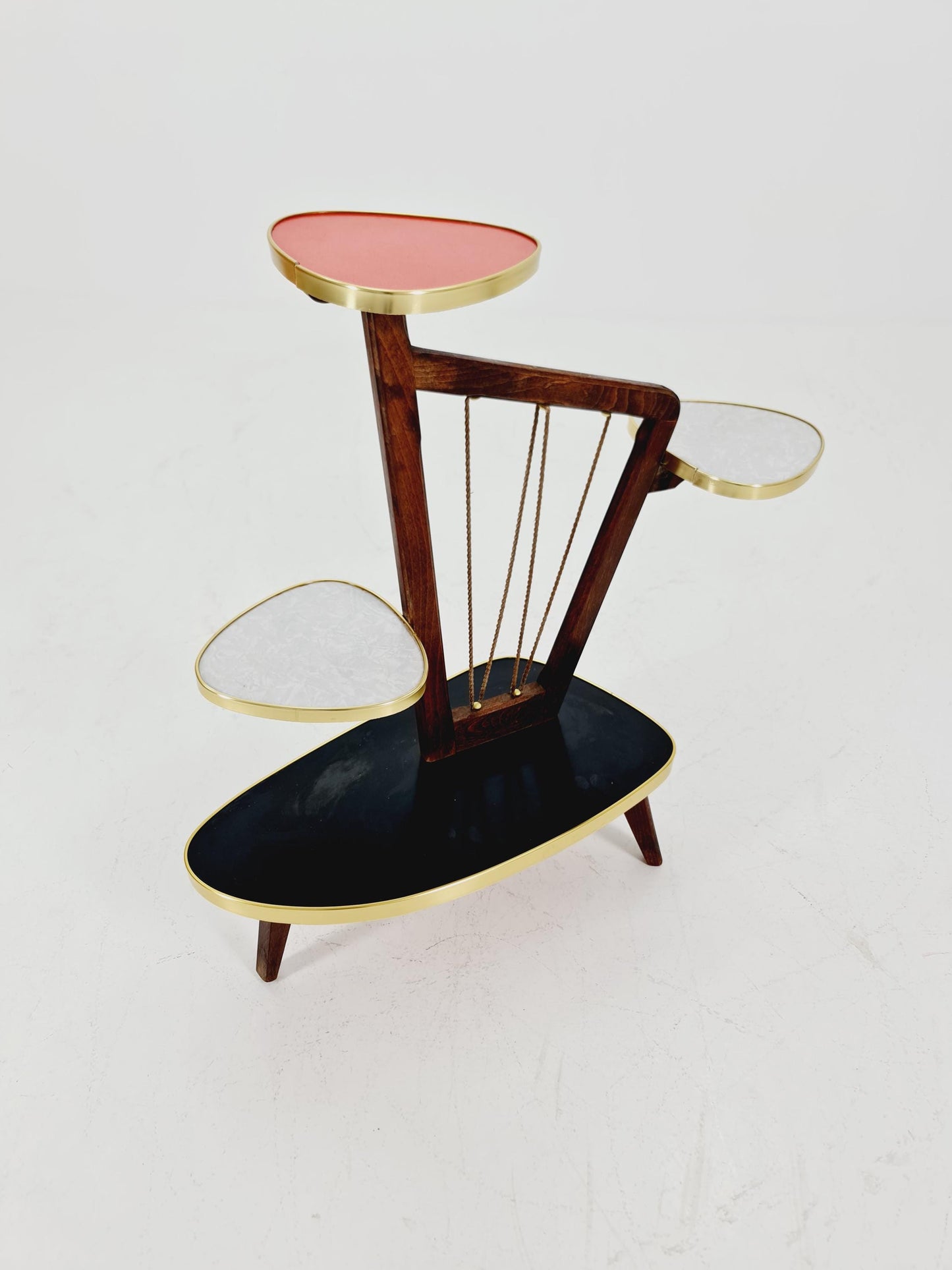 German Plant Stand, Vintage Mid-Century Minimalist Indoor flower table, 1960s