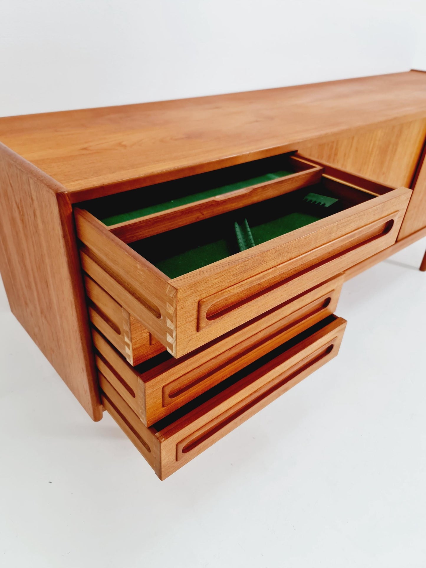 Danish Teak Sideboard by Johannes Andersen for Skaaning , 1960s
