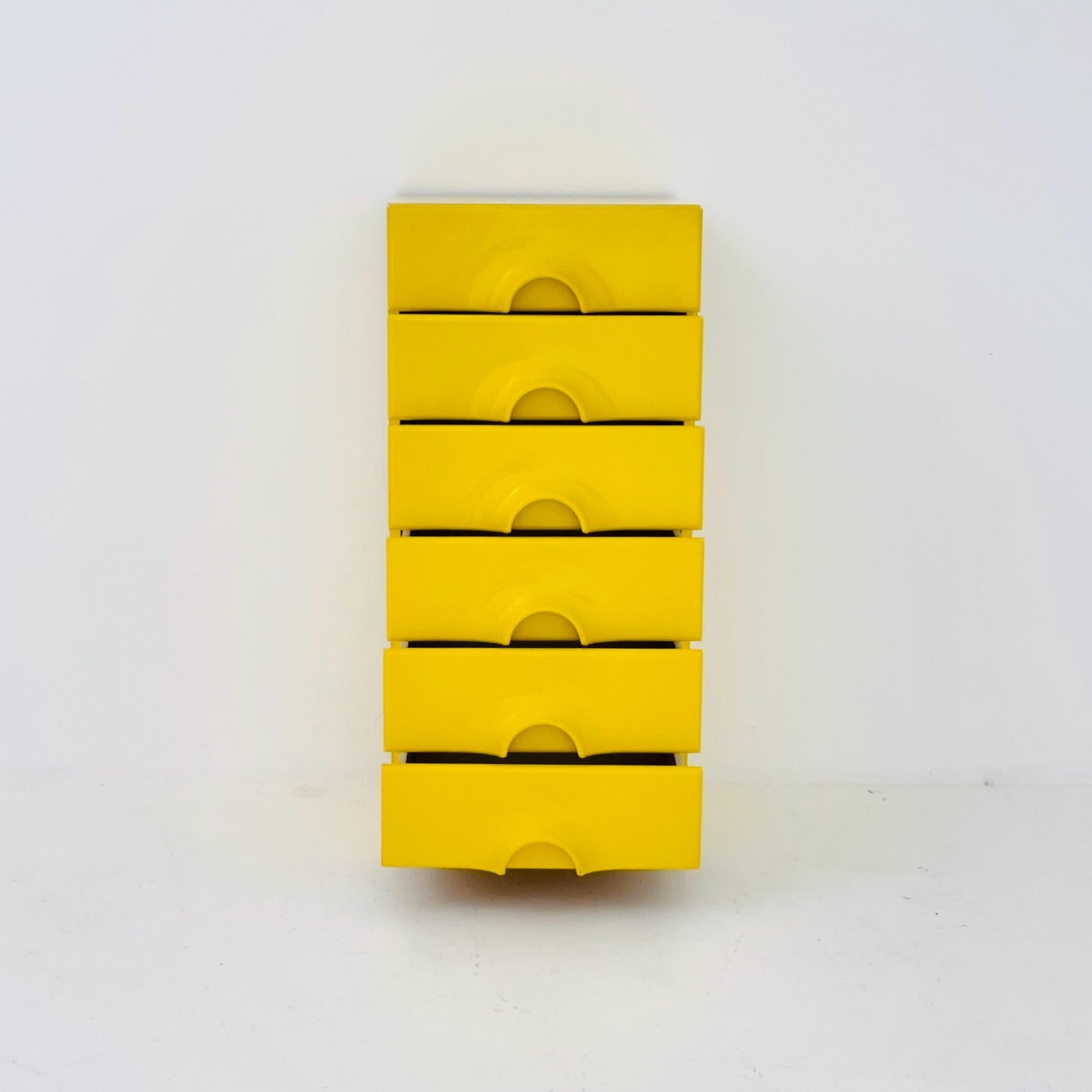 Rare Space Age Yellow Quadro Chest of Drawers by Jürgen Lange for Schönbuch, 1960s
