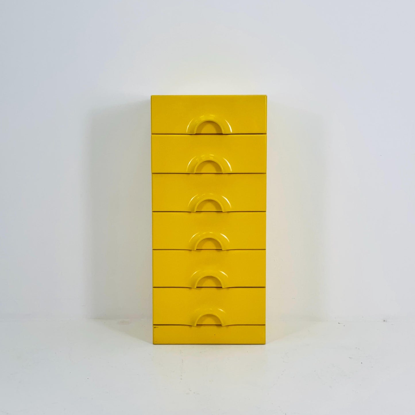 Rare Space Age Yellow Quadro Chest of Drawers by Jürgen Lange for Schönbuch, 1960s