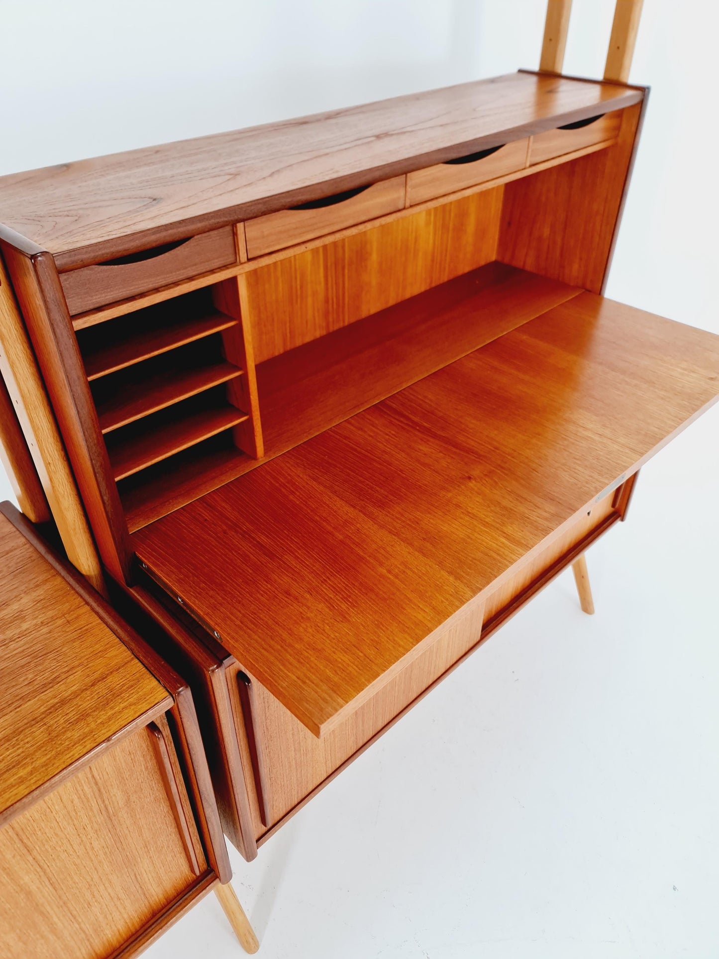Rare Danish freestanding vintage bookshelf system /room divider by Kurt Østervig for KP Møbler 1960s