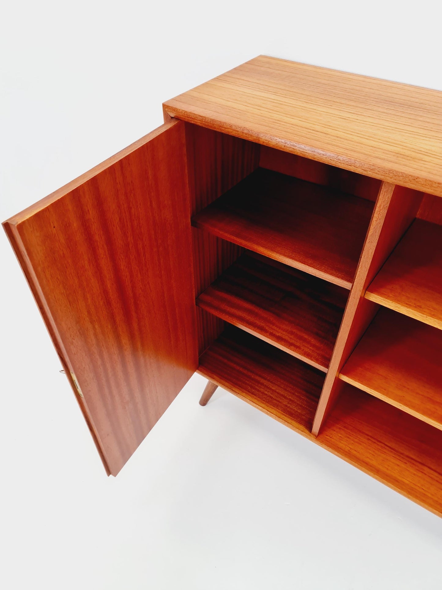 Vintage teak danish cabinet book case,By WK Möbel 1960s