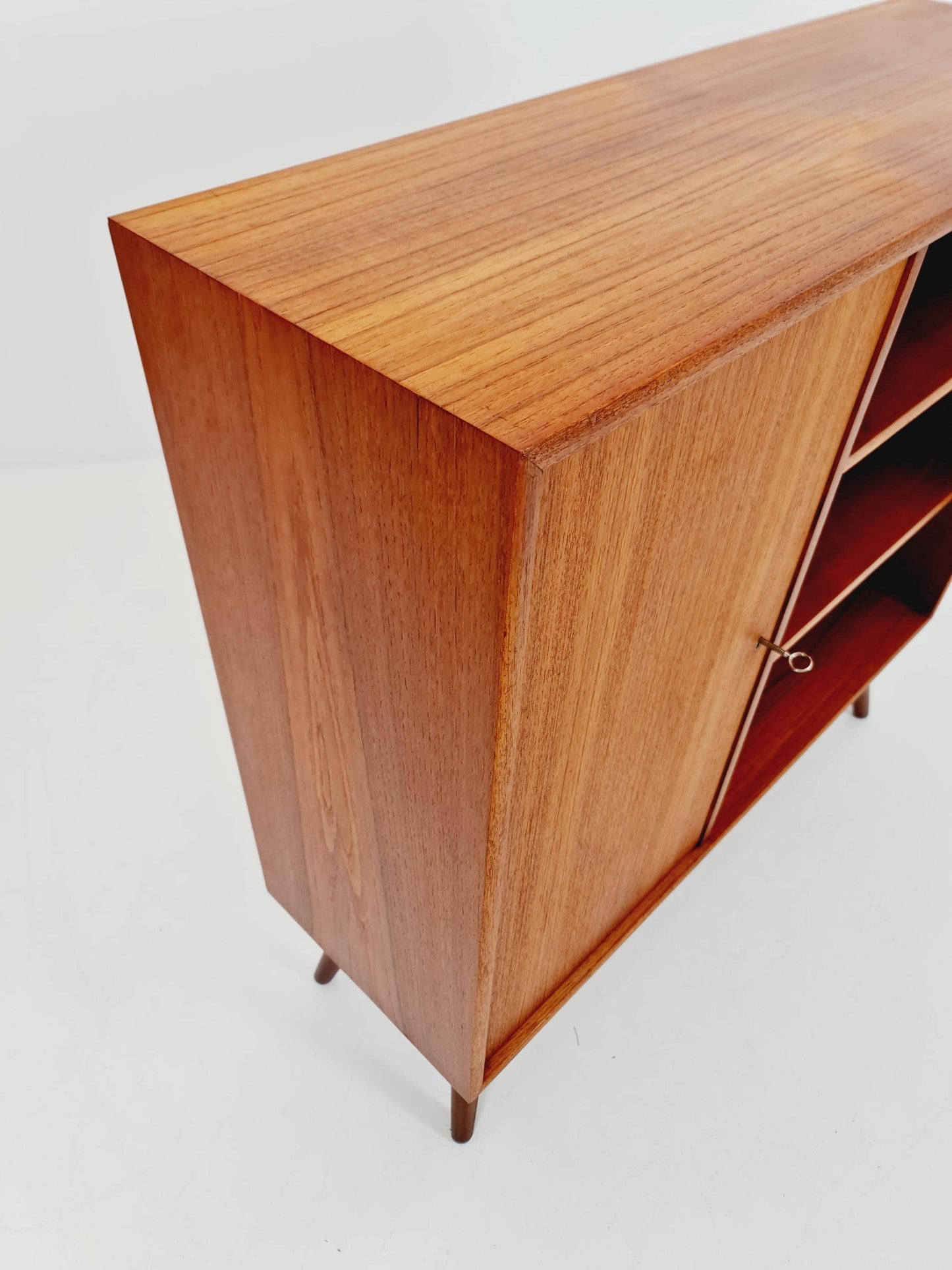Vintage teak danish cabinet book case,By WK Möbel 1960s