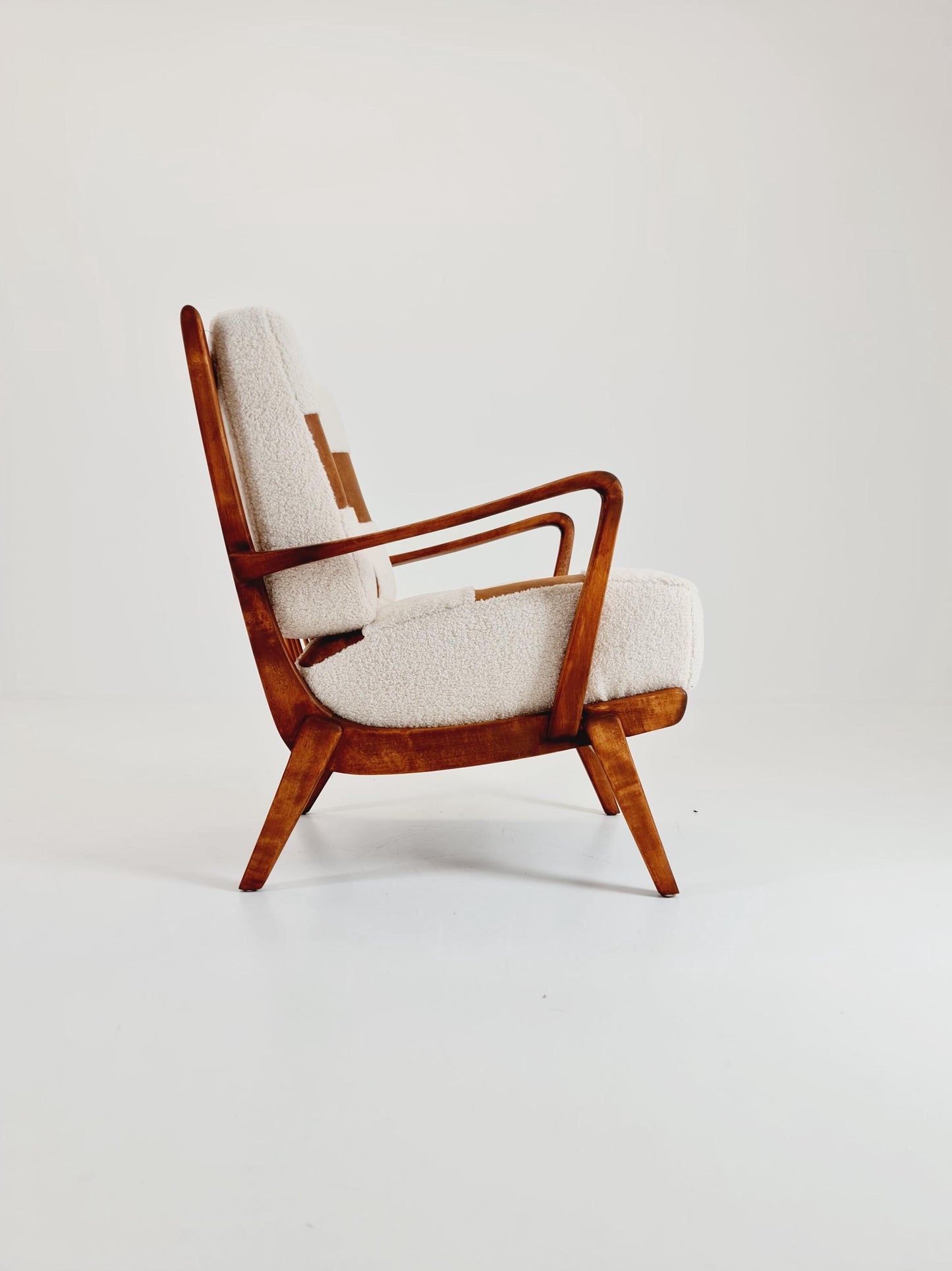 Rare Midcentury German club lounge chair, 1950s