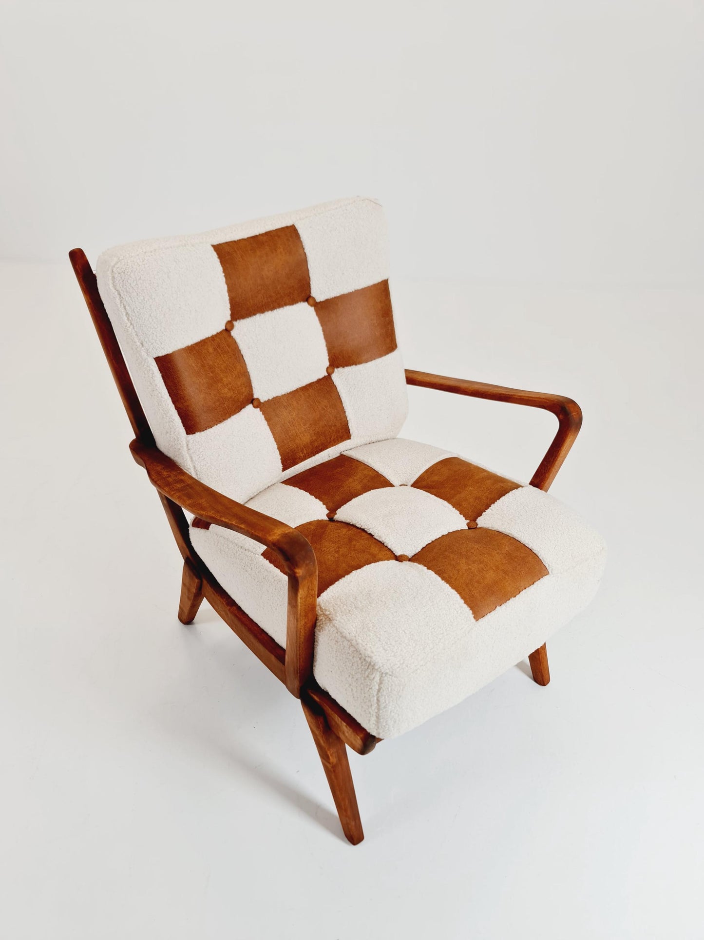 Rare Midcentury German club lounge chair, 1950s