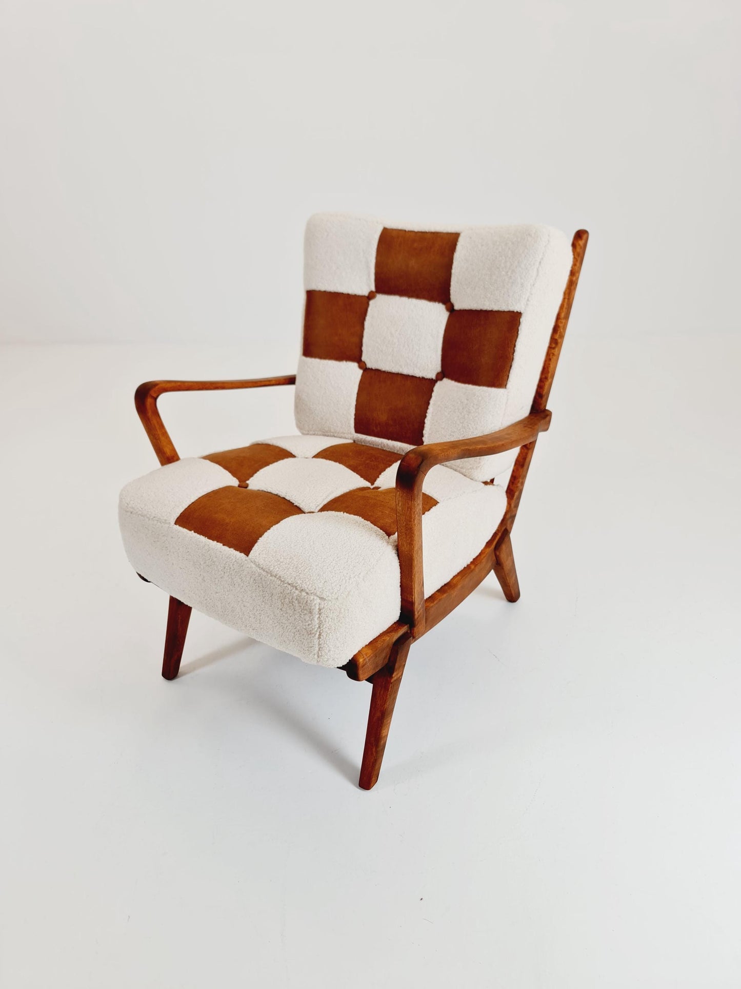 Rare Midcentury German club lounge chair, 1950s