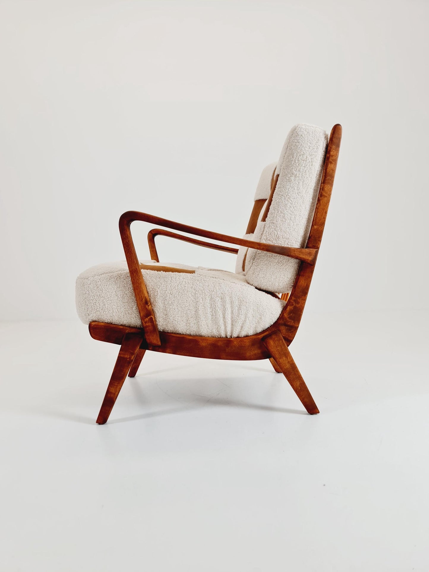 Rare Midcentury German club lounge chair, 1950s
