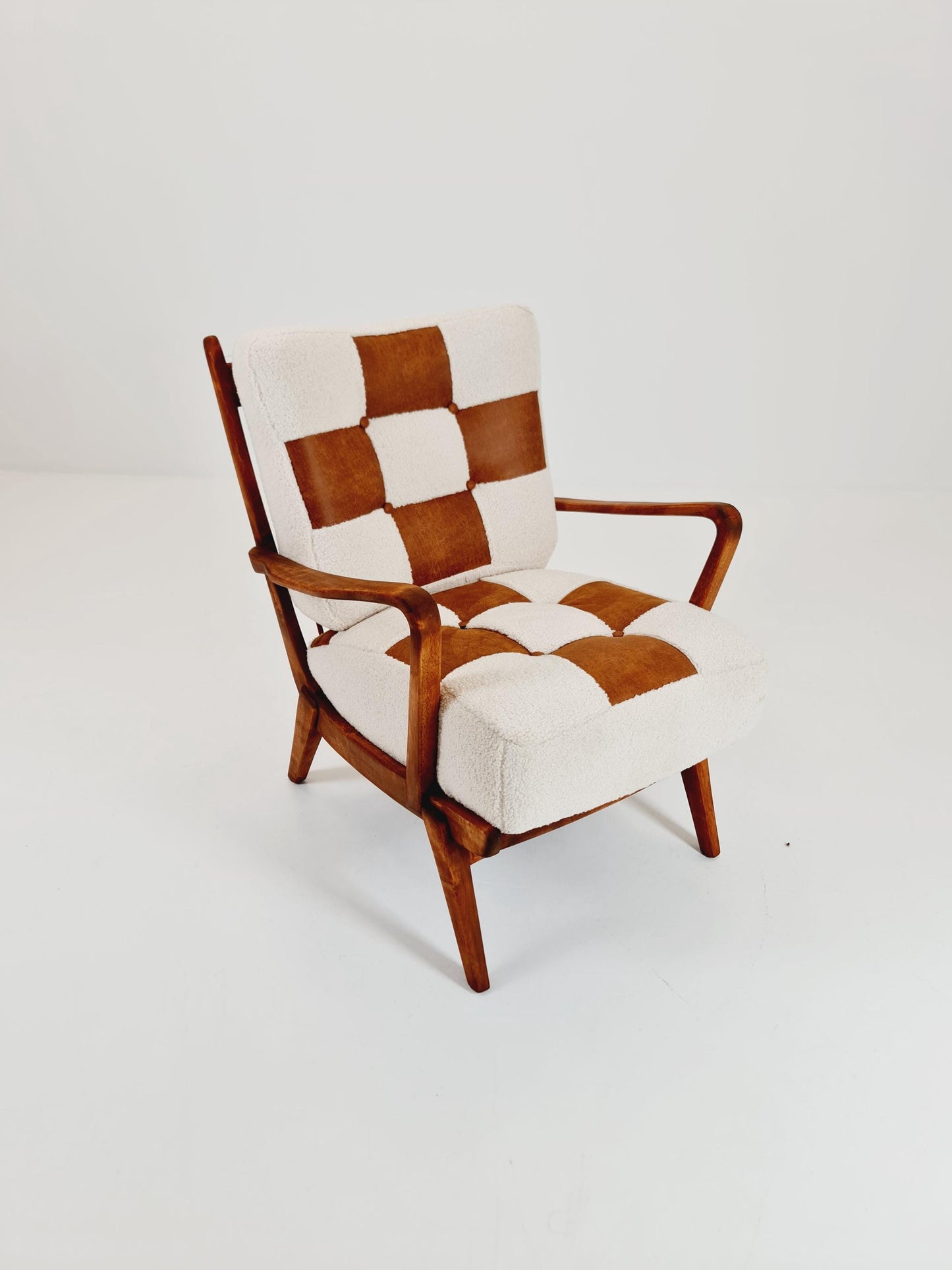 Rare Midcentury German club lounge chair, 1950s