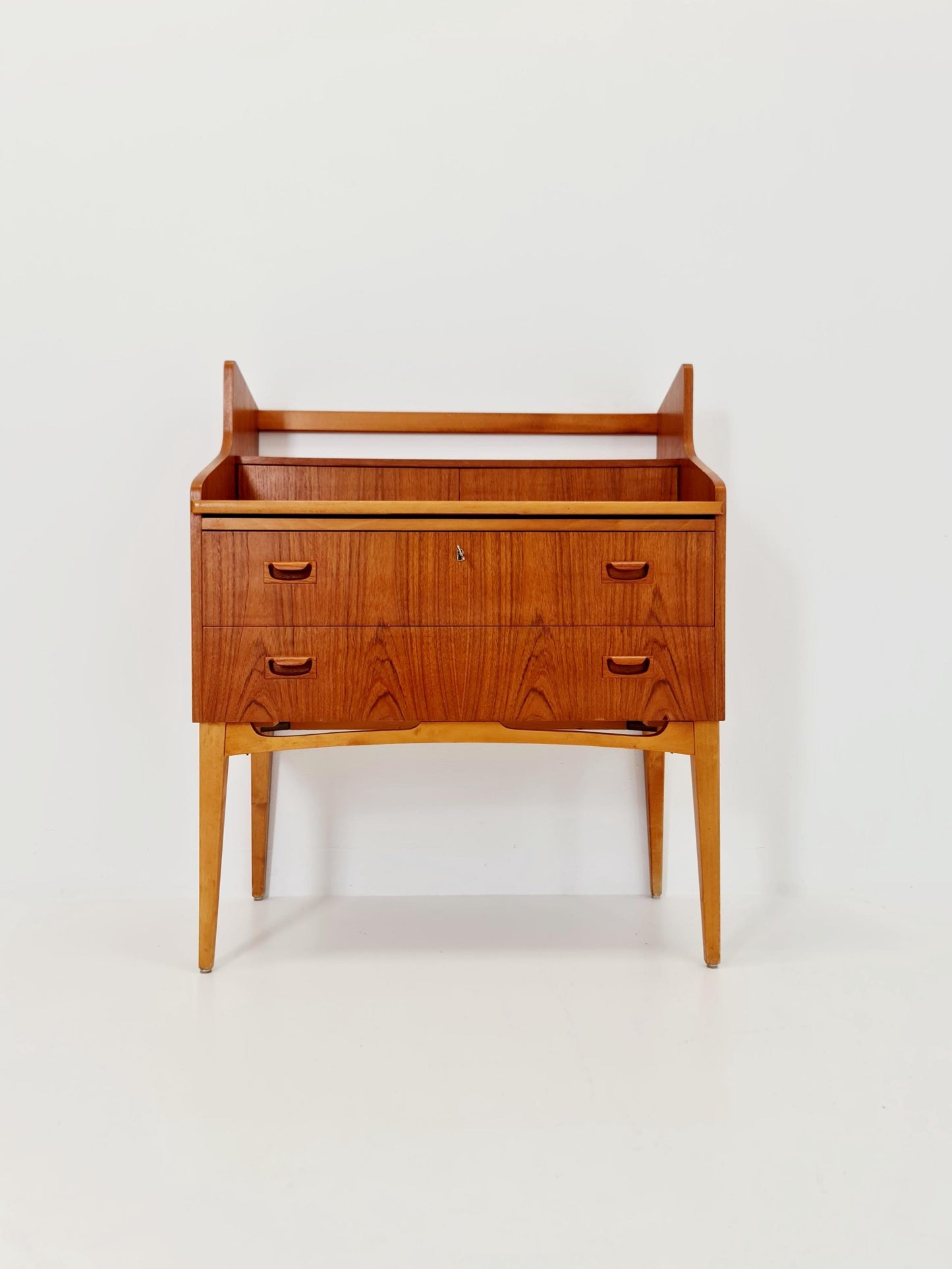 Midcentury Danish vintage teak secretary, vanity /Make up table By Arne Wahl Iversen, 1960s
