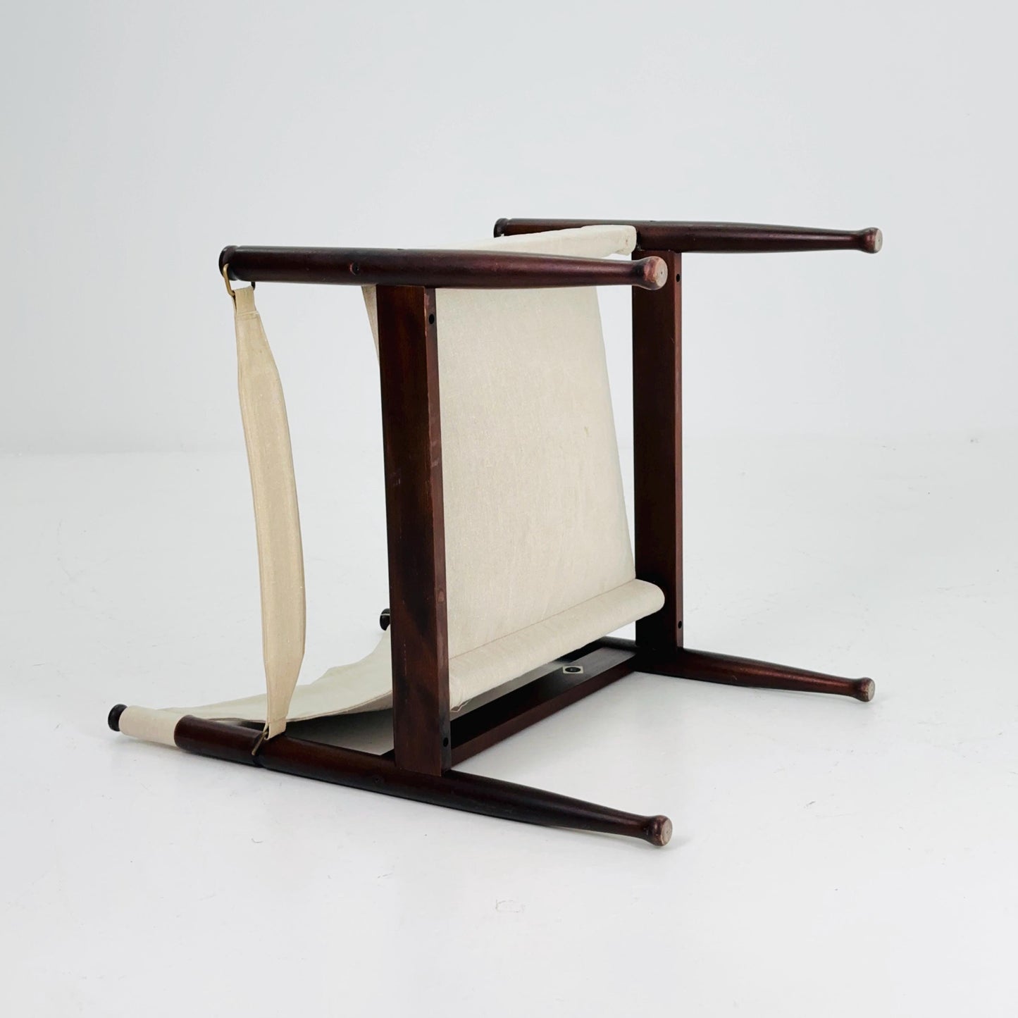 Mid century Danish Canvas Safari Chair by Erik Wørts for Niels Eilersen, 1960s Denmark