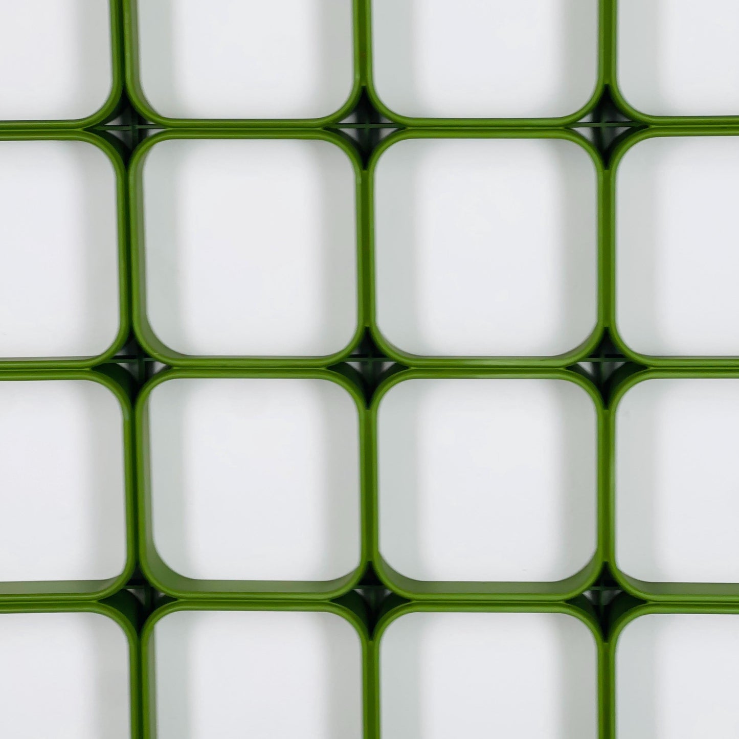 Set of 8 space age green square Plastic Wall or Ceiling Panels system Switzerland 1970s