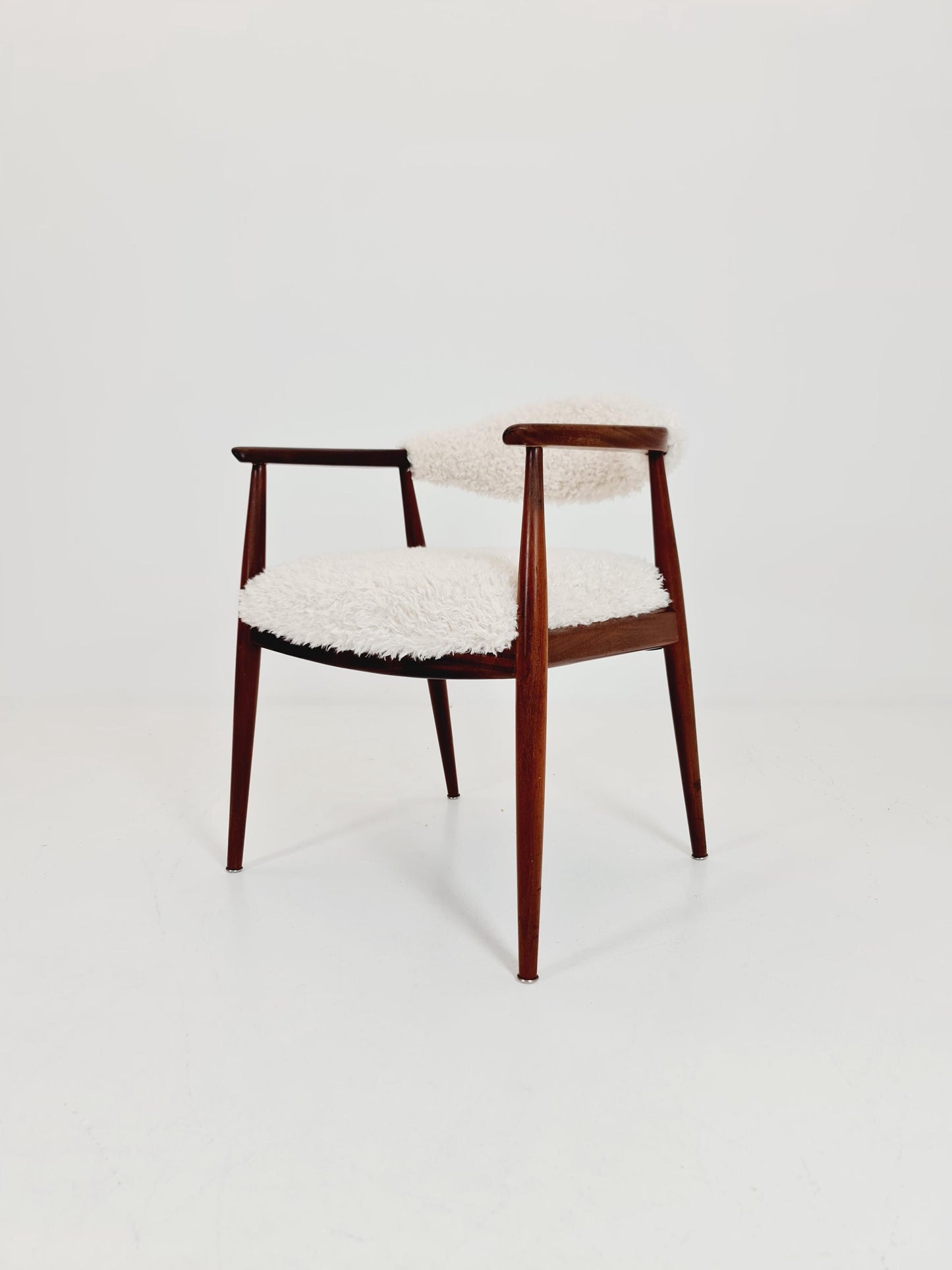 Mid Century German teak with Teddy Farbic chair by casala , 1960s