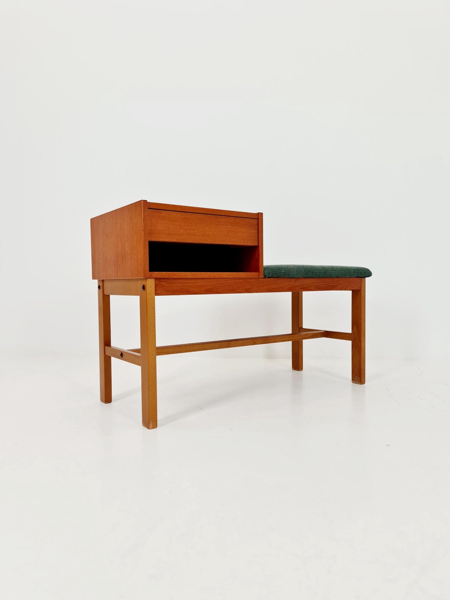 Danish teak telefon table/ hallway table By Jörgen Maahr/Otto Nielsen, 1960s