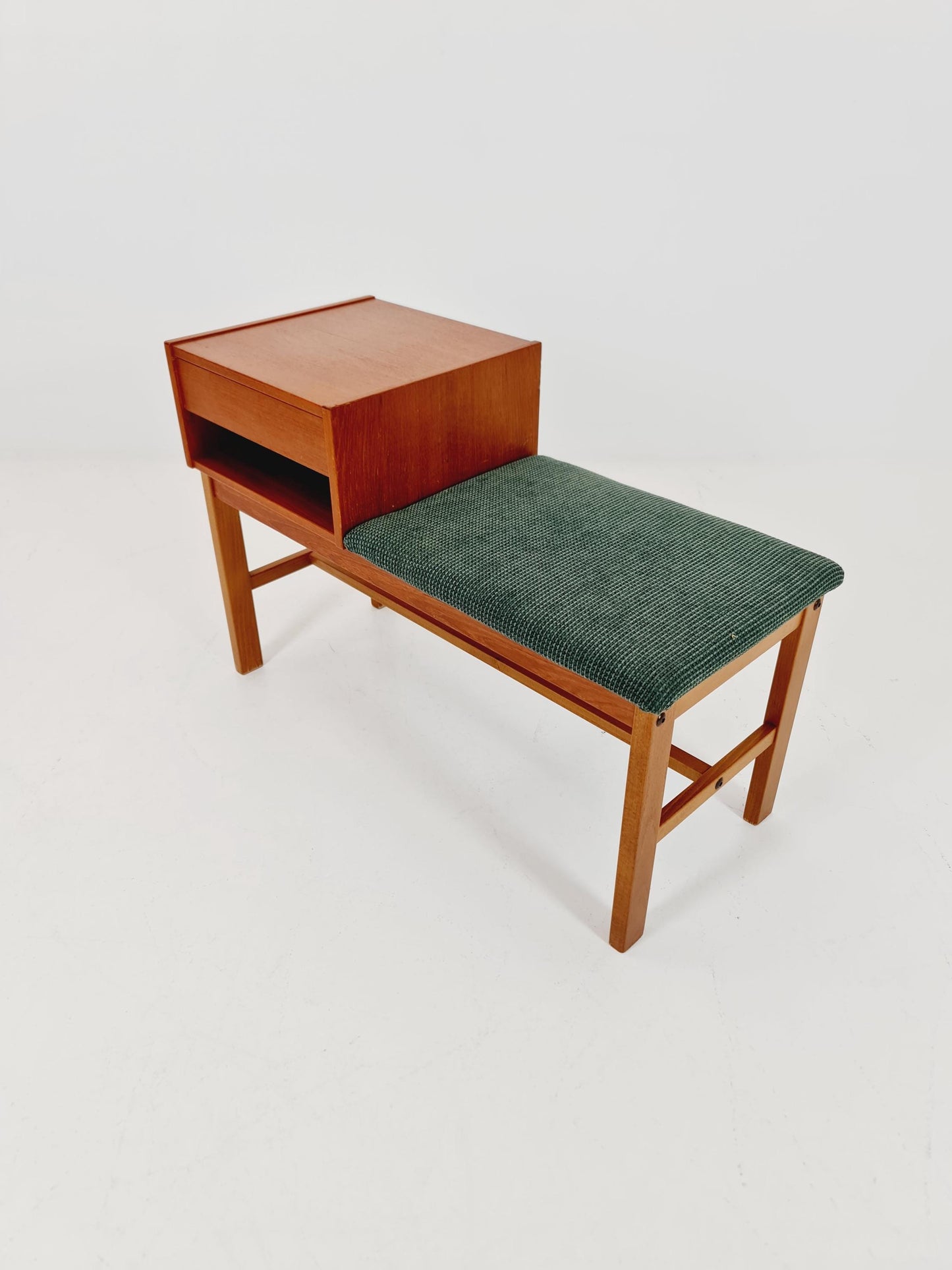 Danish teak telefon table/ hallway table By Jörgen Maahr/Otto Nielsen, 1960s