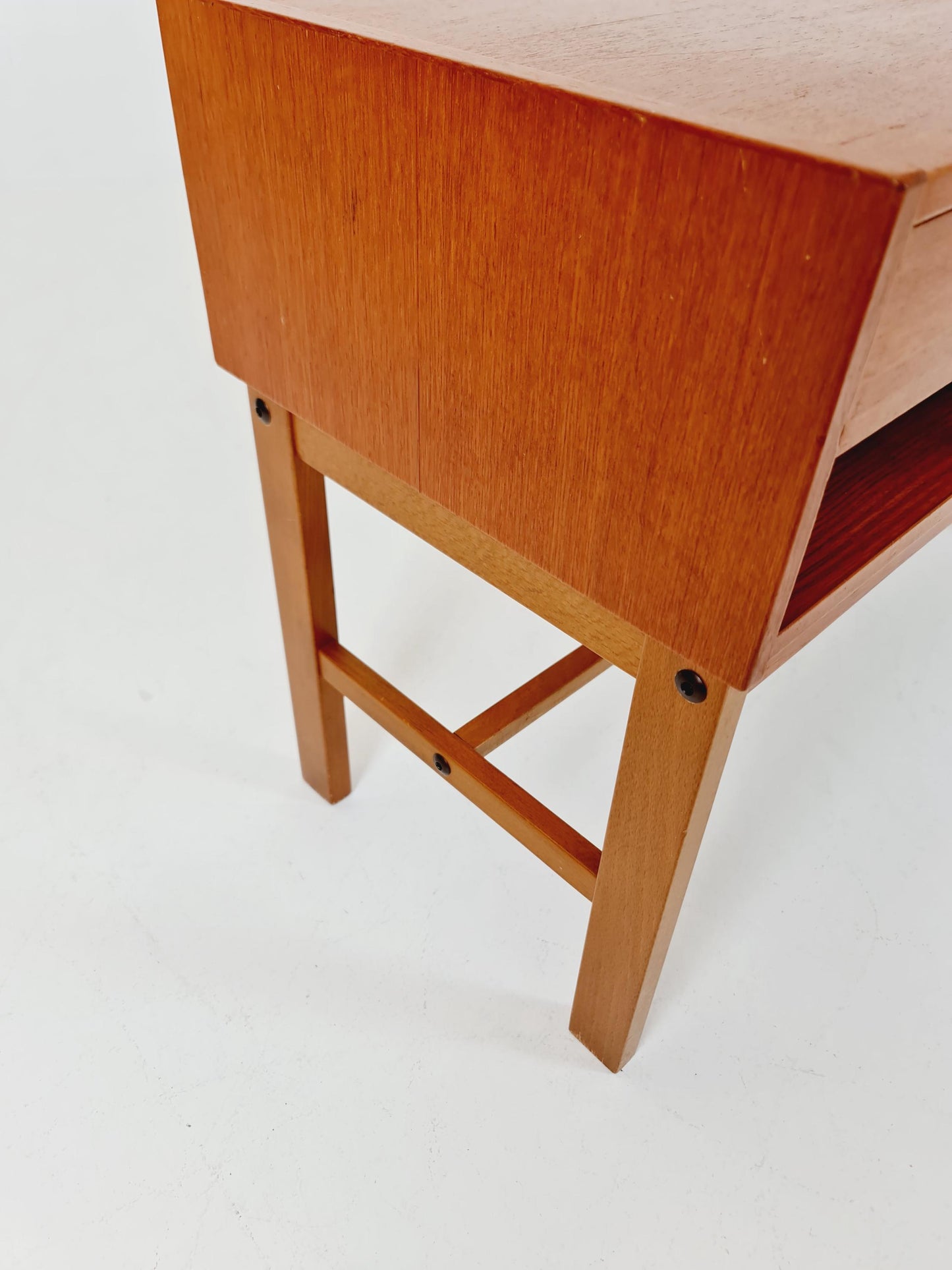 Danish teak telefon table/ hallway table By Jörgen Maahr/Otto Nielsen, 1960s