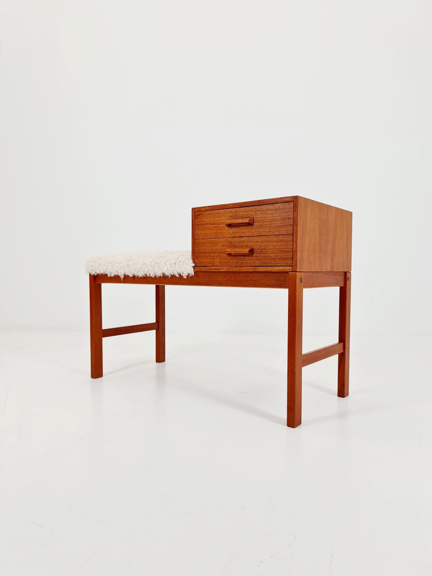 Danish teak telefon table/ hallway table By Jörgen Maahr/Otto Nielsen, 1960s