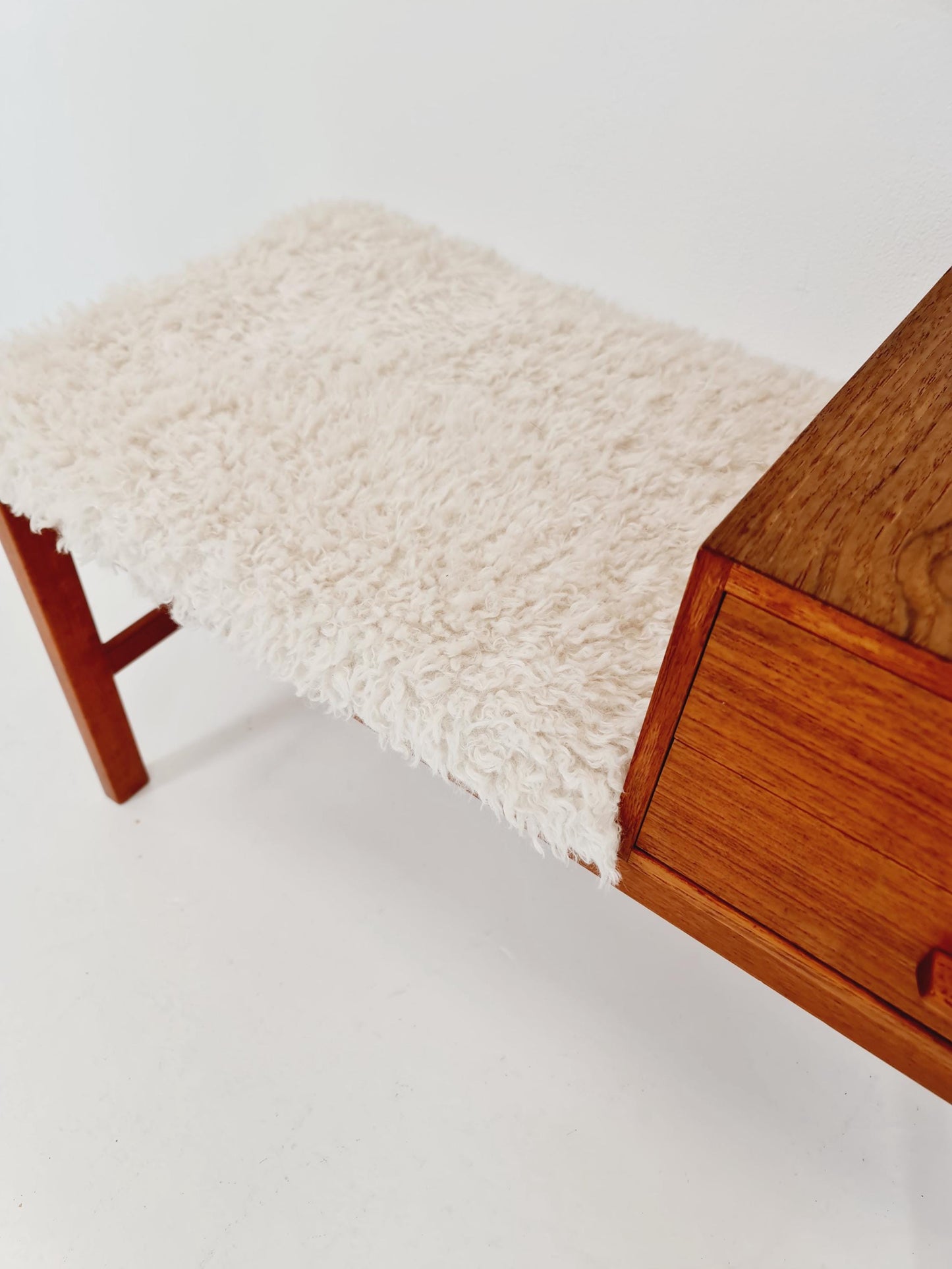 Danish teak telefon table/ hallway table By Jörgen Maahr/Otto Nielsen, 1960s
