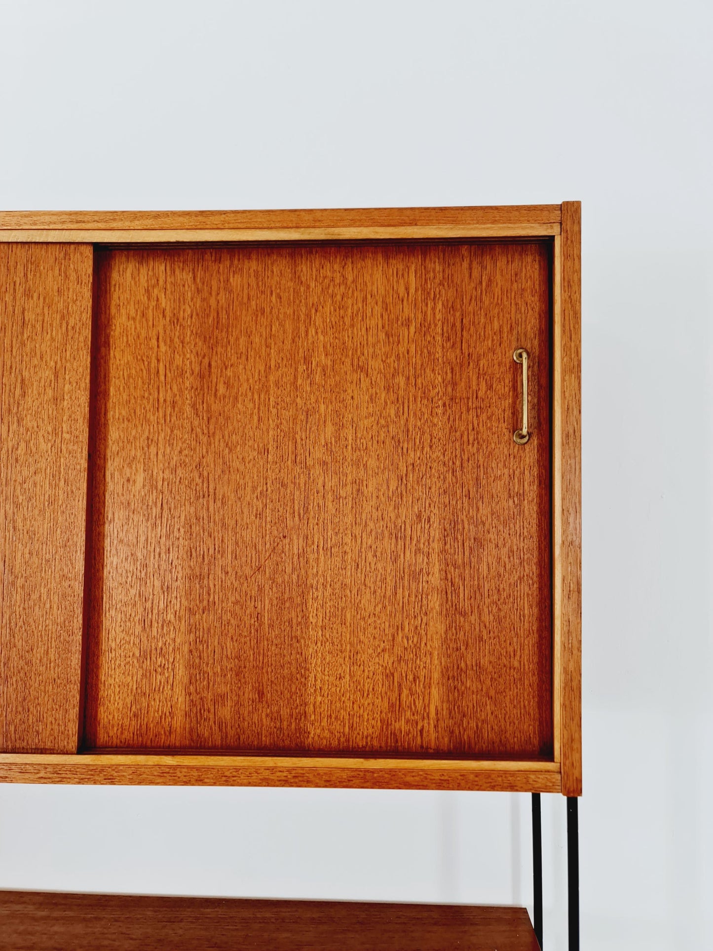 Mid century Teak wall shelving unit by Hilker for Omnia, Germany, 1960s